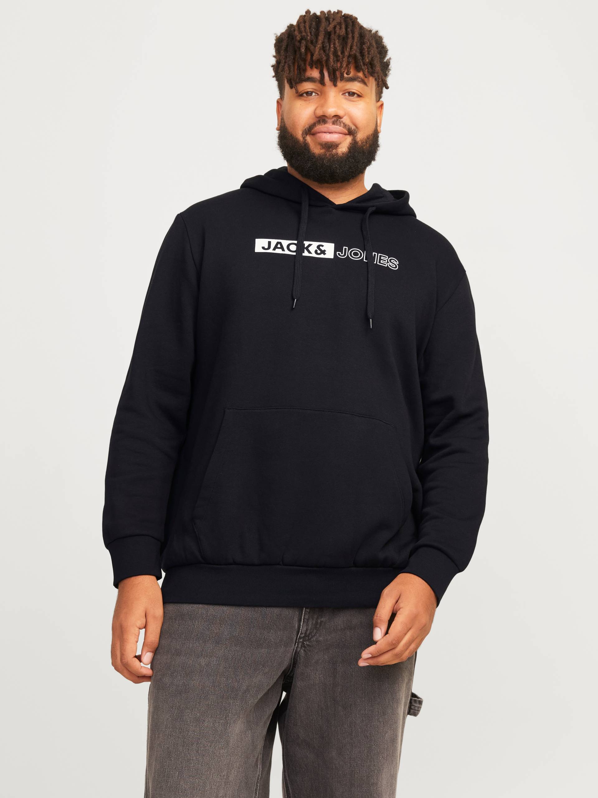 Jack & Jones PlusSize Hoodie »JJECORP LOGO SWEAT HOOD PLAY NOOS PLS« von Jack & Jones PlusSize