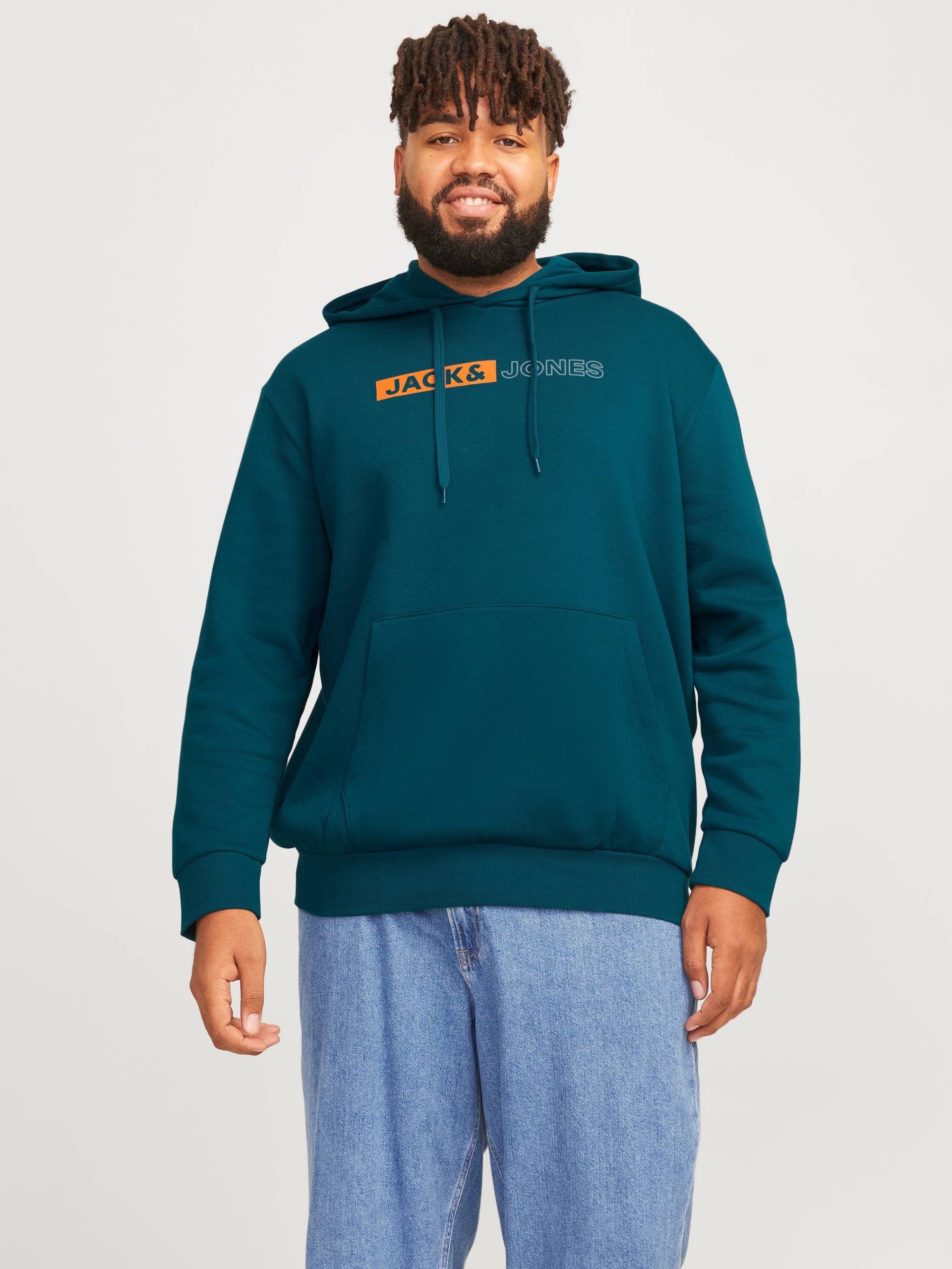 Jack & Jones PlusSize Hoodie »JJECORP LOGO SWEAT HOOD PLAY NOOS PLS« von Jack & Jones PlusSize