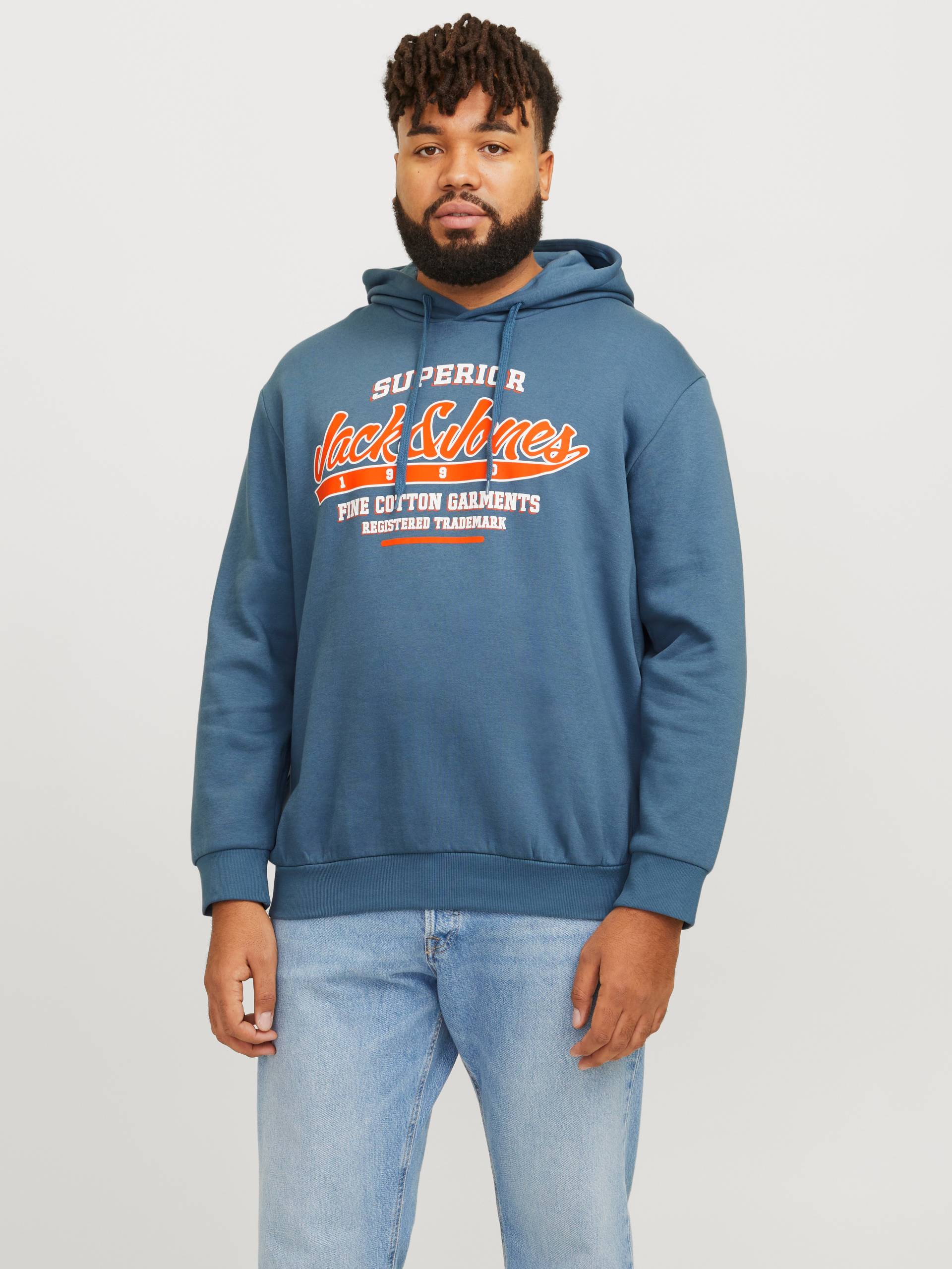 Jack & Jones PlusSize Hoodie »JJELOGO SWEAT HOOD 2 COL 24/25 NOOS PLS«, mit Logo Frontprint von Jack & Jones PlusSize