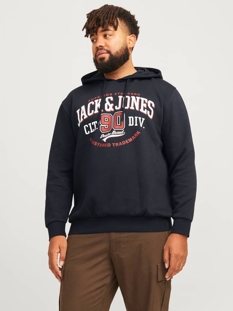 Jack & Jones PlusSize Hoodie »JJELOGO SWEAT HOOD 2 COL 24/25 NOOS PLS« von Jack & Jones PlusSize