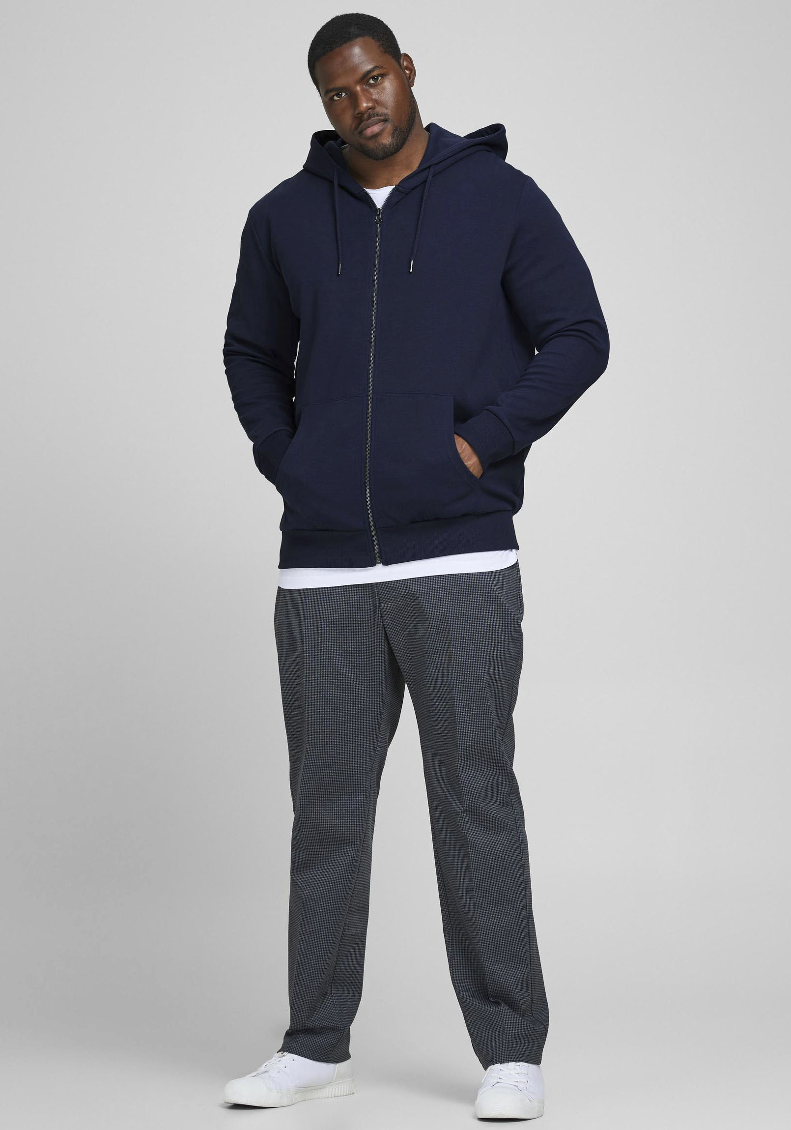 Jack & Jones PlusSize Kapuzensweatjacke »BASIC SWEAT ZIP HOOD«, bis Grösse 6XL von Jack & Jones PlusSize