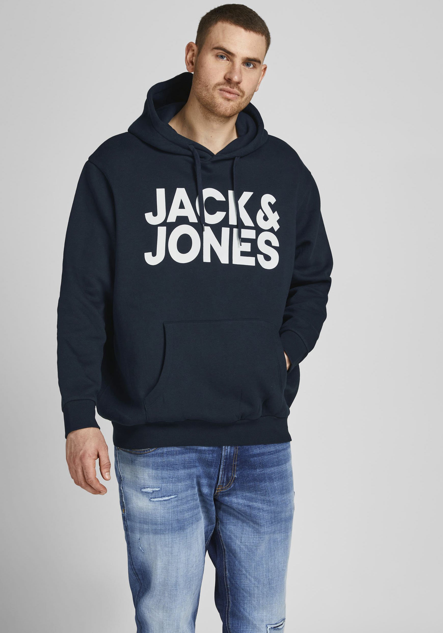 Jack & Jones PlusSize Kapuzensweatshirt »CORP LOGO SWEAT HOOD«, Bis Grösse 6XL von Jack & Jones PlusSize