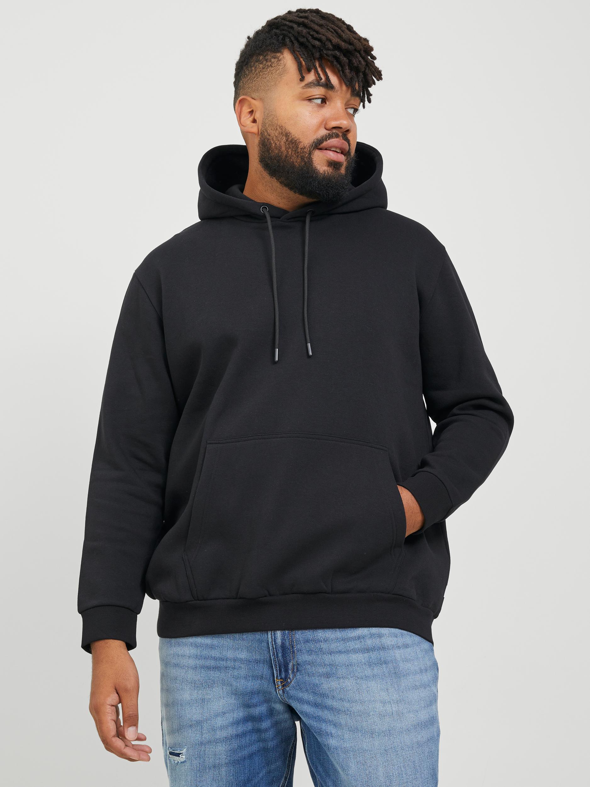 Jack & Jones PlusSize Kapuzensweatshirt »JJEBRADLEY SWEAT HOOD NOOS PLS«, mit Rippbündchen von Jack & Jones PlusSize