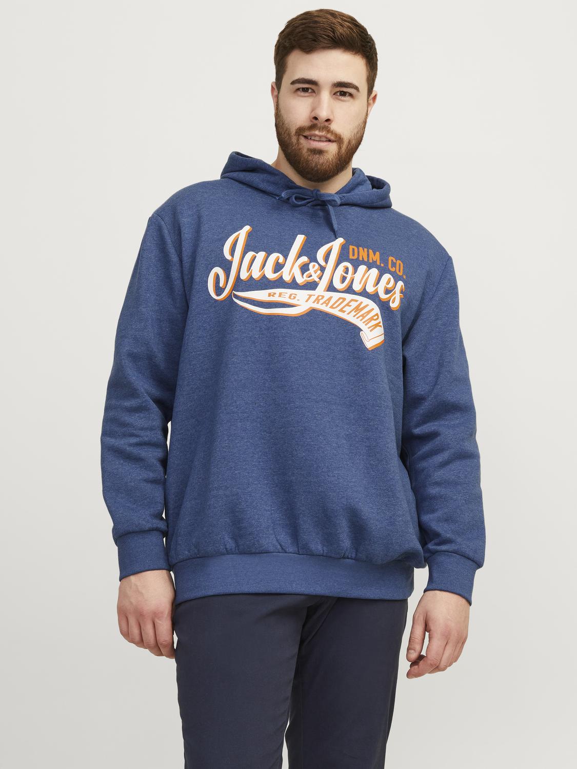 Jack & Jones PlusSize Kapuzensweatshirt »JJELOGO SWEAT HOOD 2 COL 23/24 NOOS PLS« von Jack & Jones PlusSize