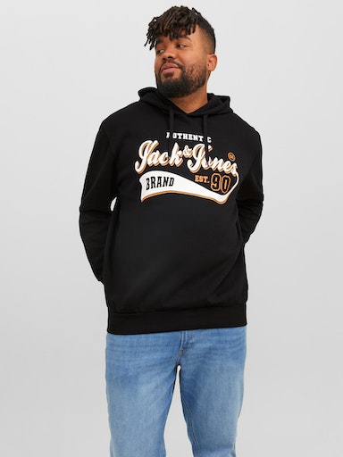 Jack & Jones PlusSize Kapuzensweatshirt »JJELOGO SWEAT HOOD 2 COL 23/24 NOOS PLS« von Jack & Jones PlusSize