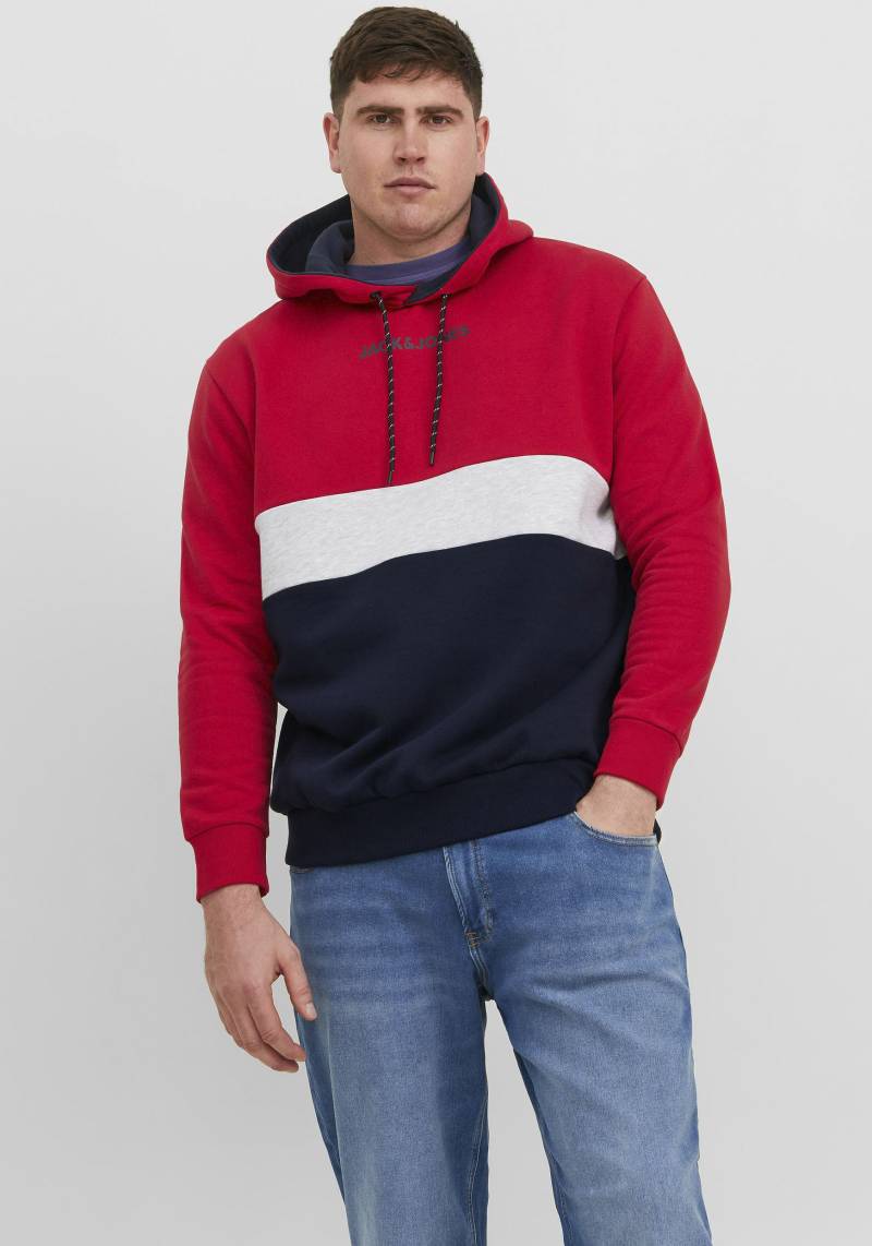 Jack & Jones PlusSize Kapuzensweatshirt »JJEREID BLOCKING SWEAT HOOD NOOS PLS« von Jack & Jones PlusSize