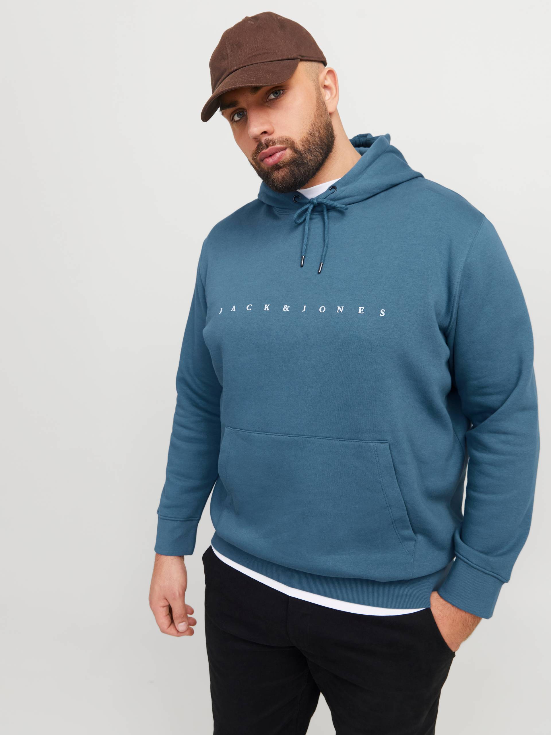 Jack & Jones PlusSize Kapuzensweatshirt »JJESTAR JJ SWEAT HOOD NOOS PLS«, mit Kängurutasche von Jack & Jones PlusSize