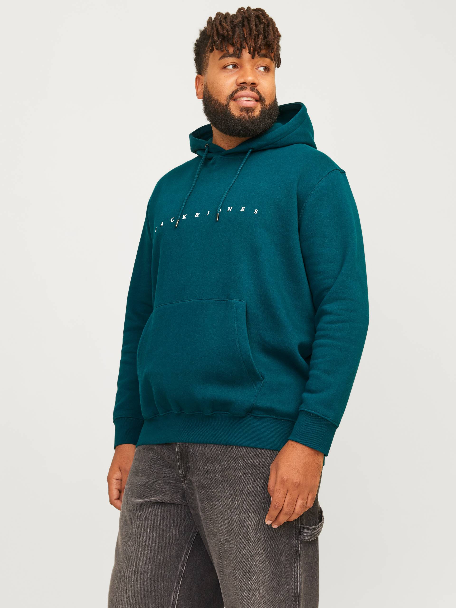 Jack & Jones PlusSize Kapuzensweatshirt »JJESTAR JJ SWEAT HOOD NOOS PLS«, mit Kängurutasche von Jack & Jones PlusSize