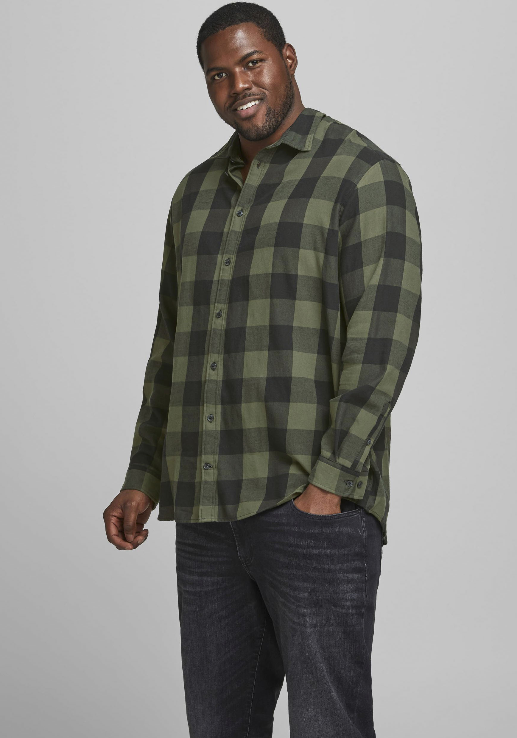 Jack & Jones PlusSize Karohemd »GINGHAM TWILL SHIRT«, Bis Grösse 6XL von Jack & Jones PlusSize