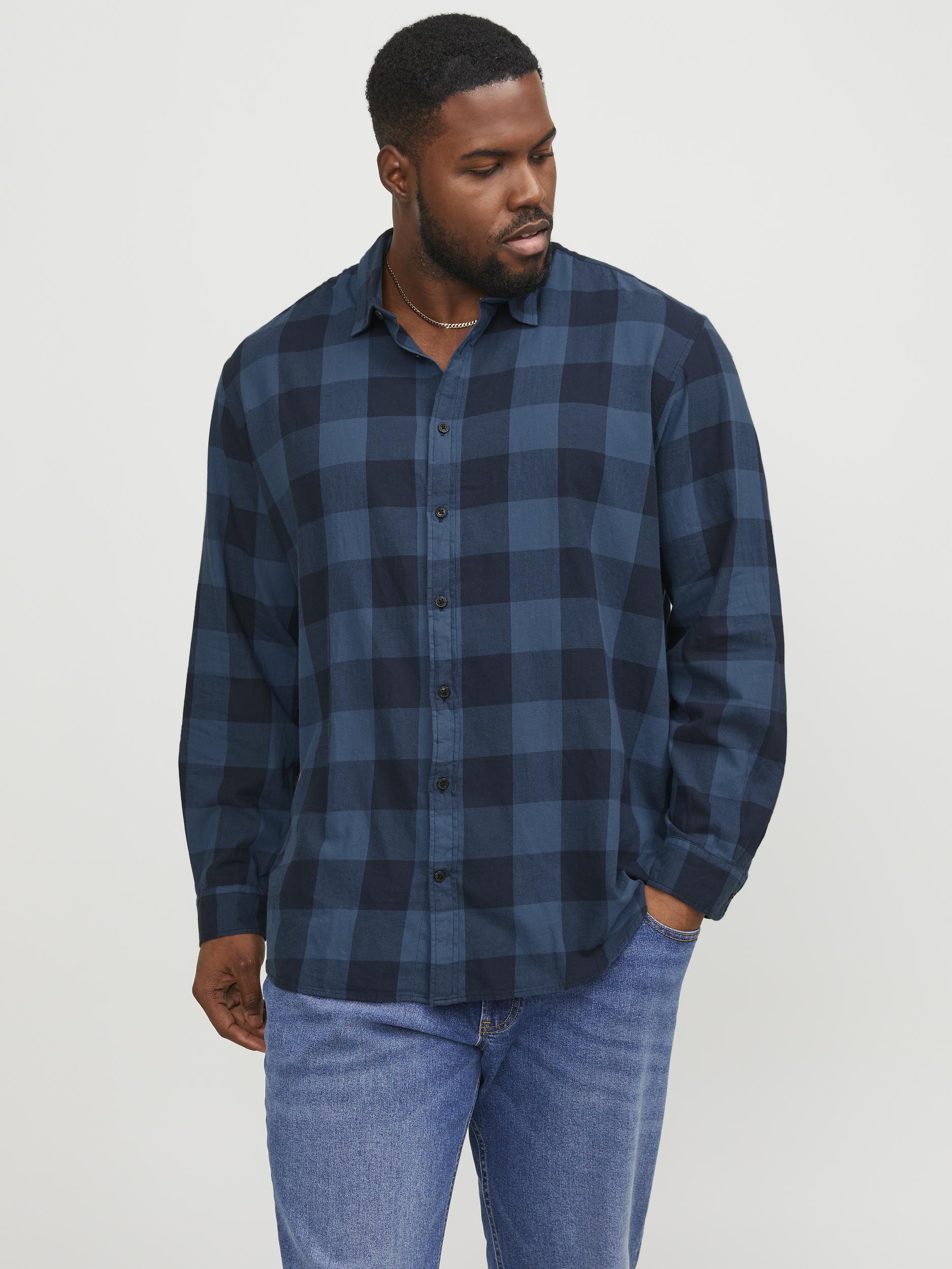 Jack & Jones PlusSize Karohemd »JJEGINGHAM TWILL SHIRT L/S NOOS PLS« von Jack & Jones PlusSize