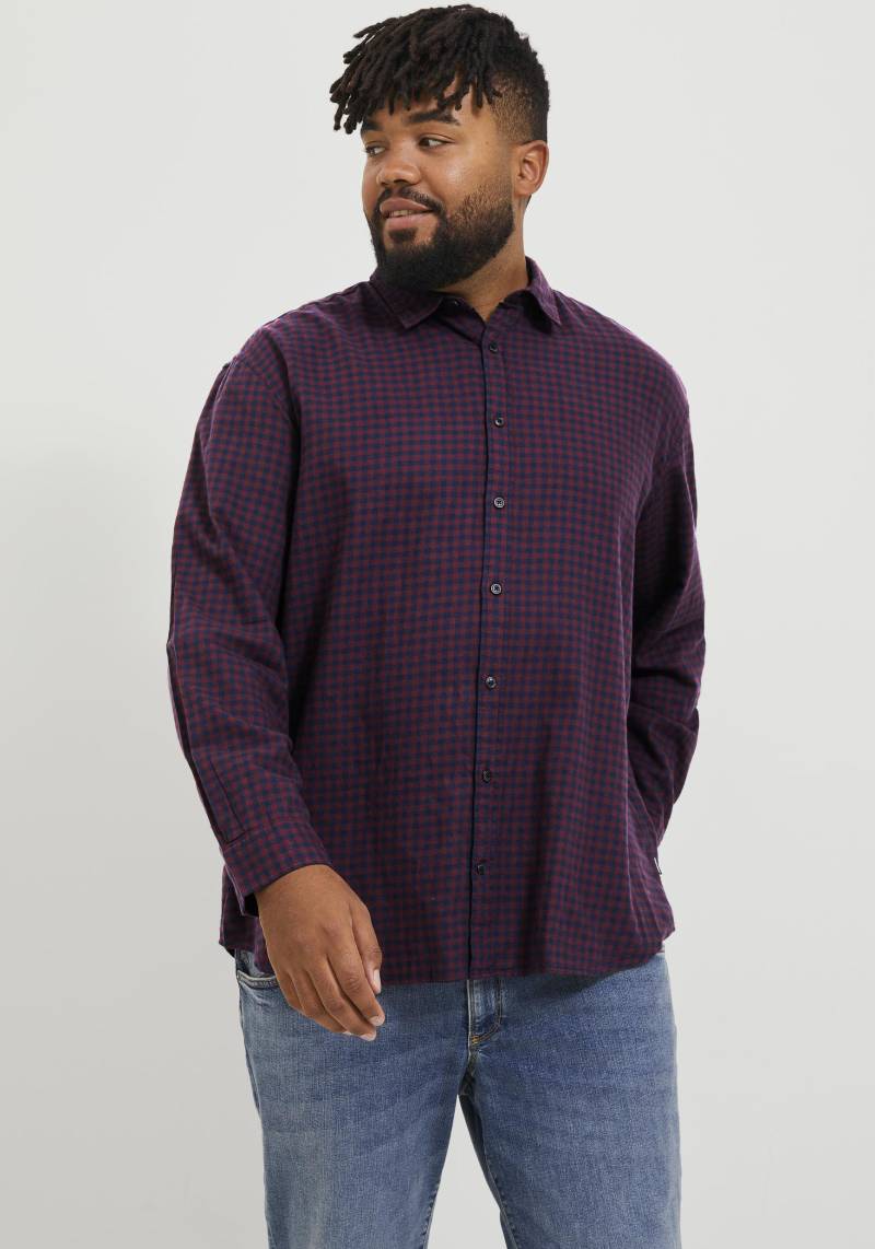 Jack & Jones PlusSize Karohemd »JJEGINGHAM TWILL SHIRT L/S NOOS PLS« von Jack & Jones PlusSize