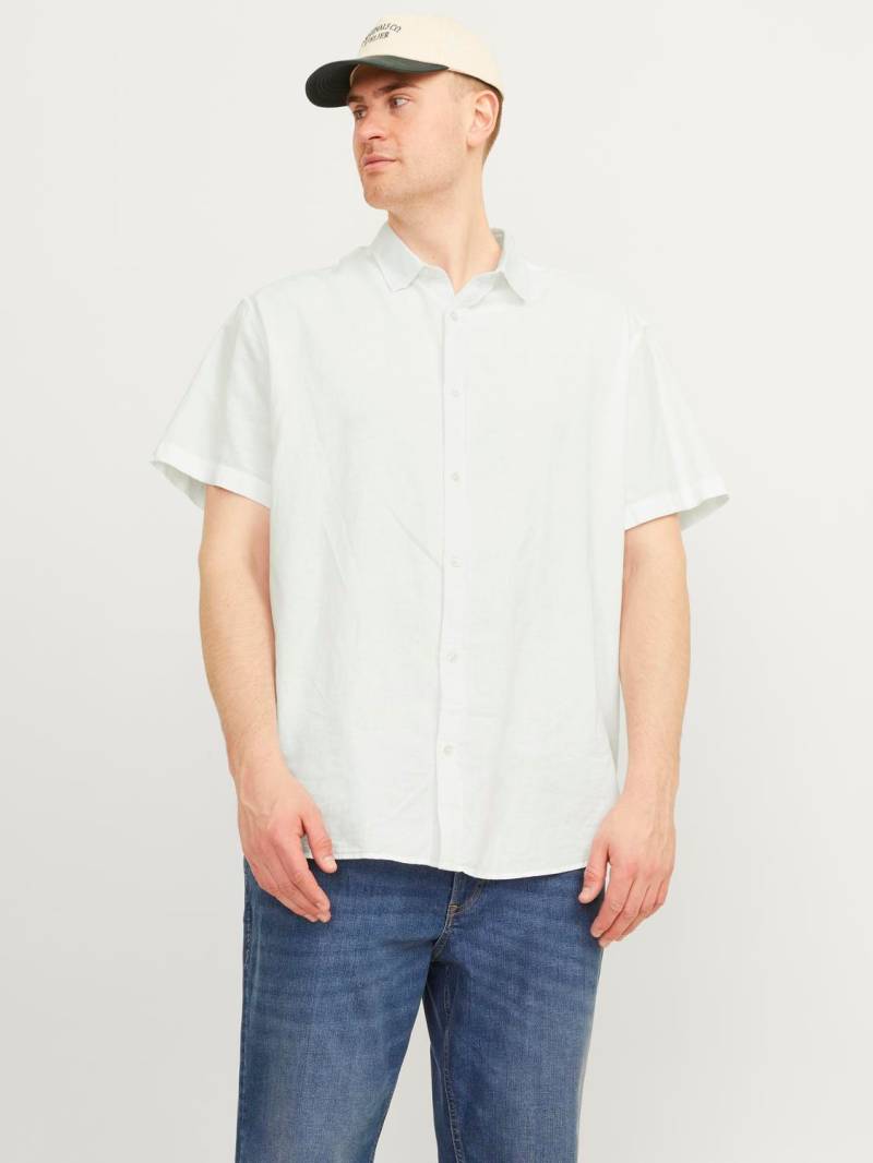 Jack & Jones PlusSize Kurzarmhemd »JJELINEN BLEND SHIRT SS SN PLS« von Jack & Jones PlusSize