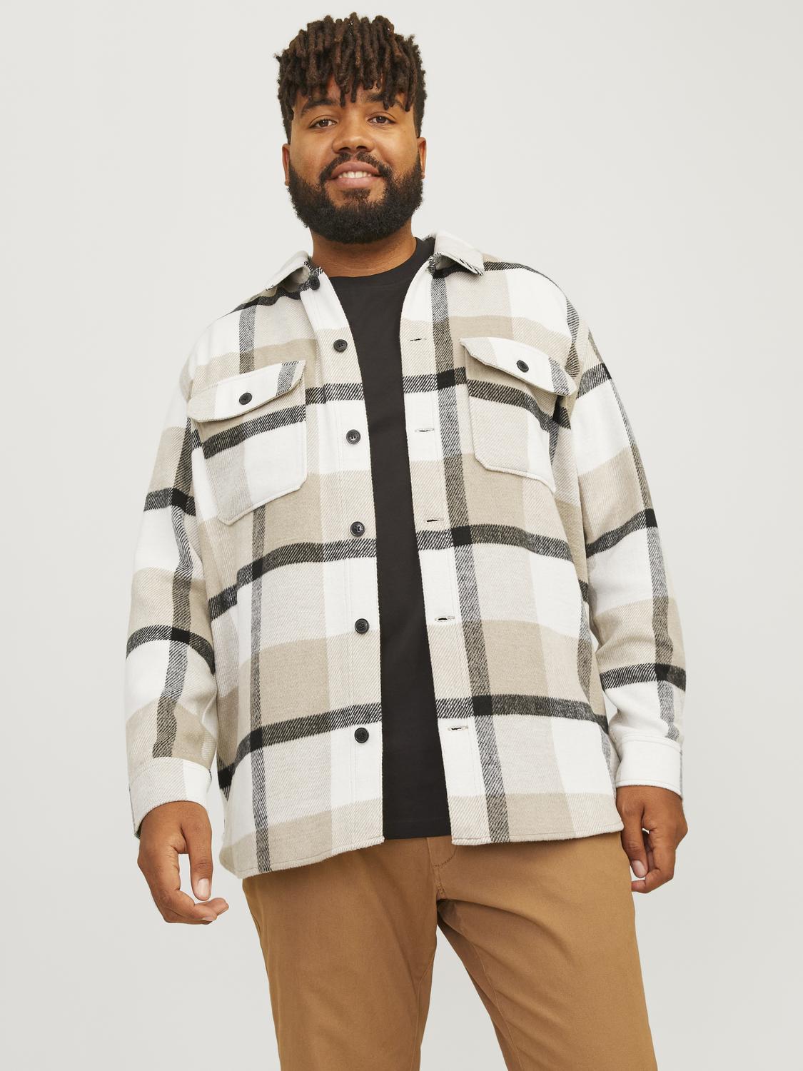 Jack & Jones PlusSize Langarmhemd »JJEBRADLEY OLLIE OVERSHIRT LS NOOS PLS« von Jack & Jones PlusSize