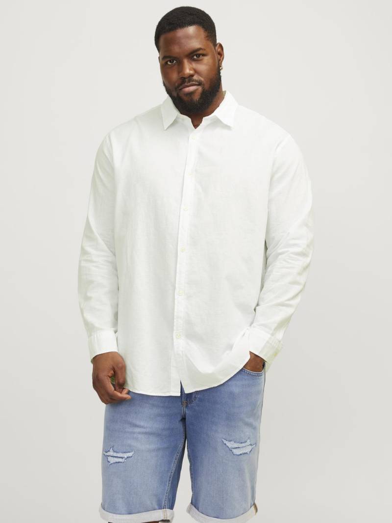 Jack & Jones PlusSize Langarmhemd »JJELINEN BLEND SHIRT LS SN PLS« von Jack & Jones PlusSize