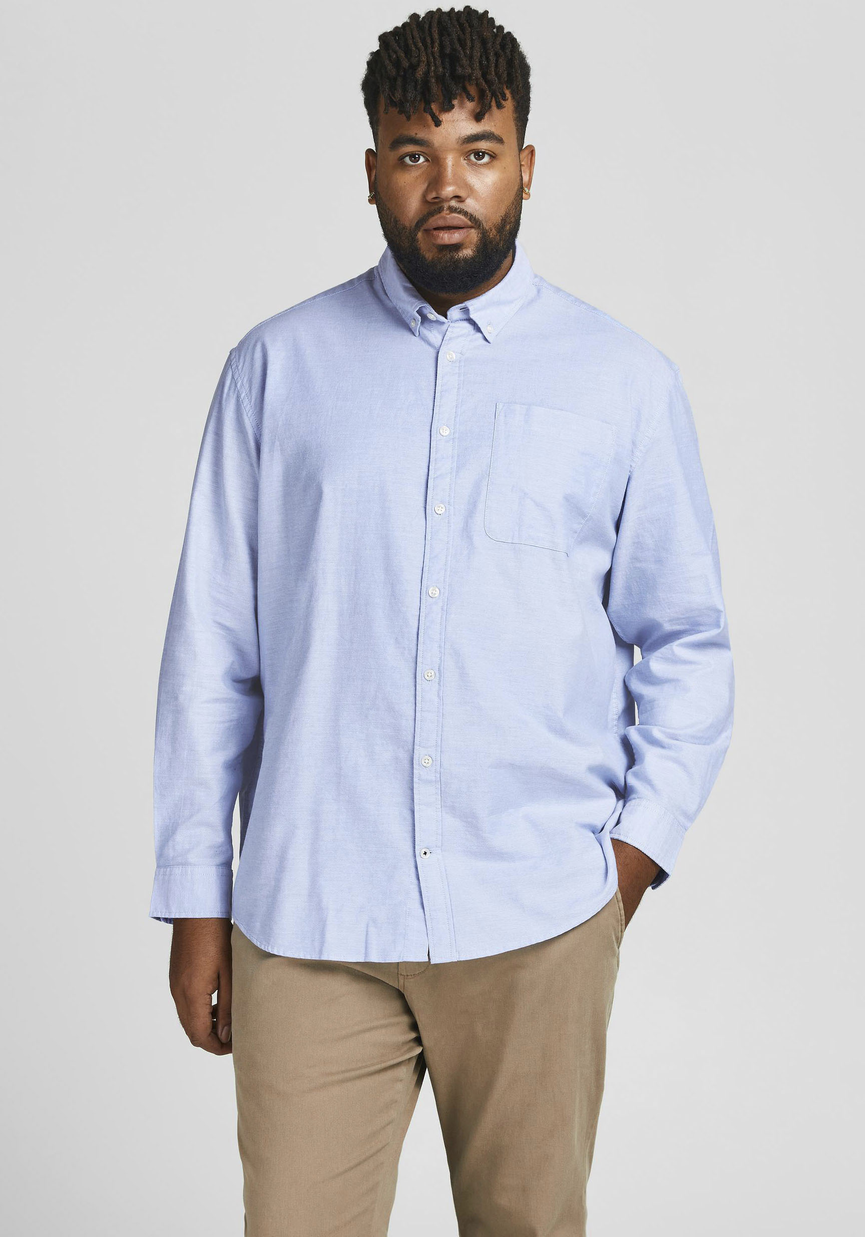 Jack & Jones PlusSize Langarmhemd »OXFORD SHIRT« von Jack & Jones PlusSize