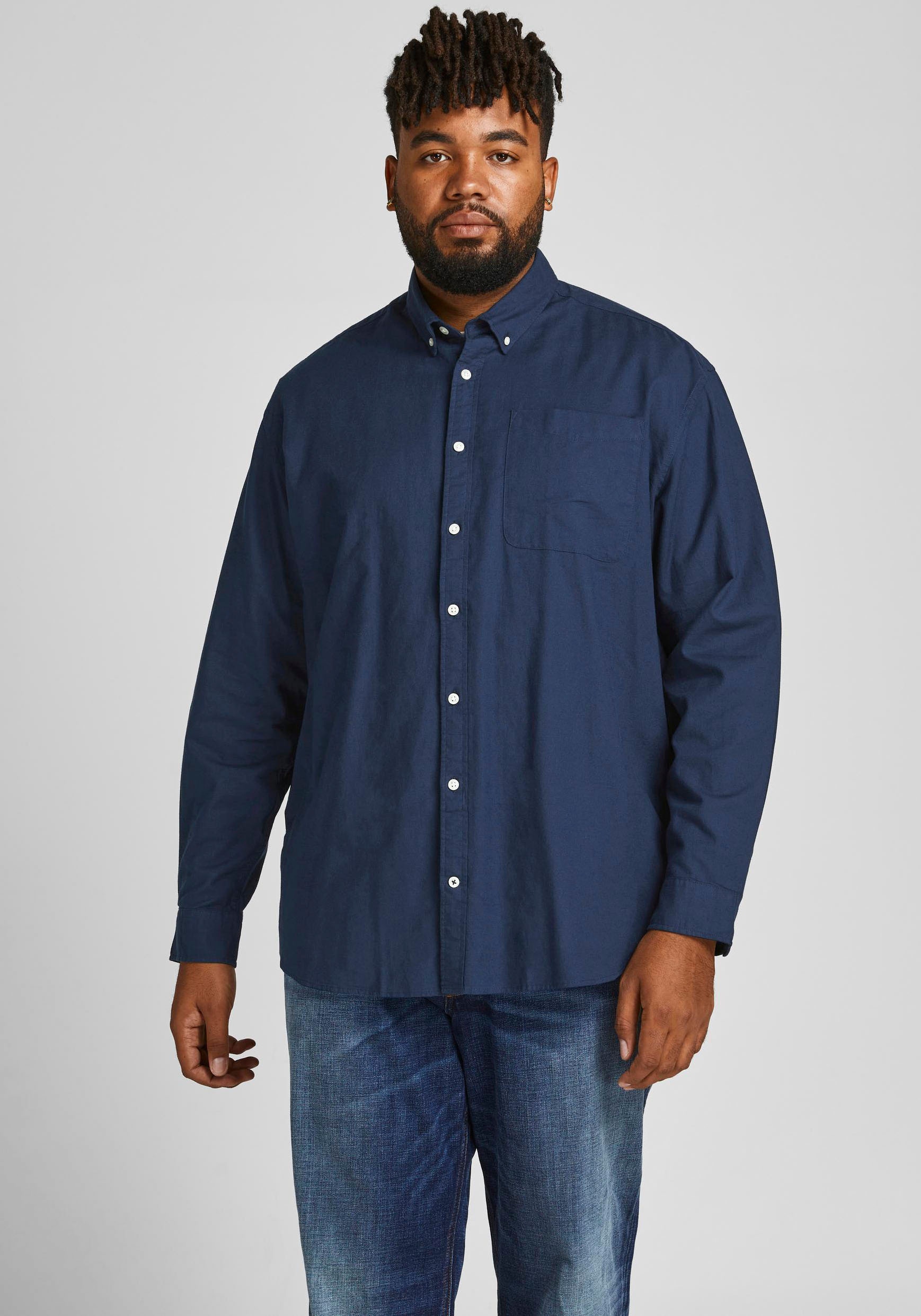 Jack & Jones PlusSize Langarmhemd »OXFORD SHIRT« von Jack & Jones PlusSize