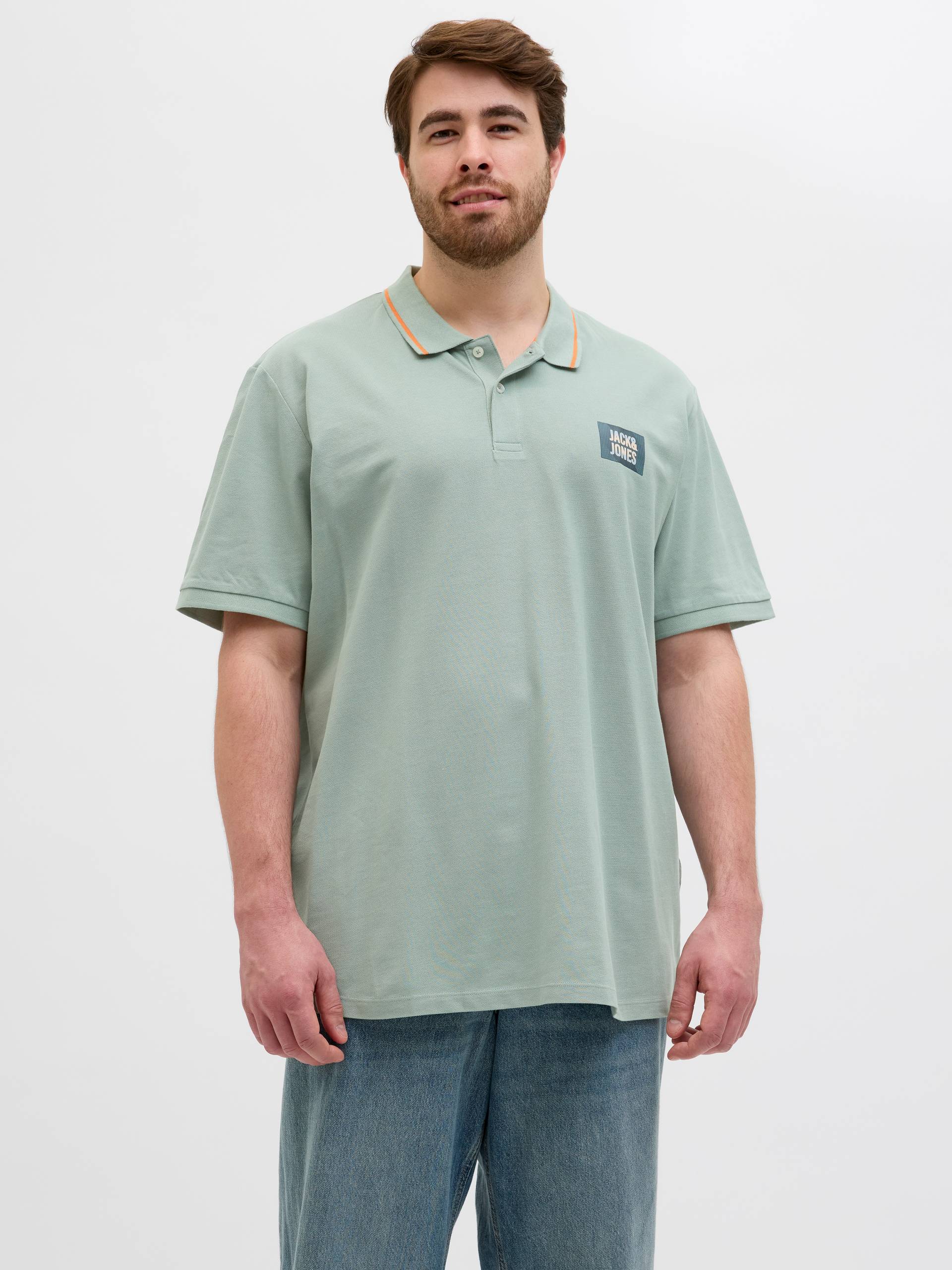 Jack & Jones PlusSize Poloshirt »JJHUDSON POLO SS PLS« von Jack & Jones PlusSize