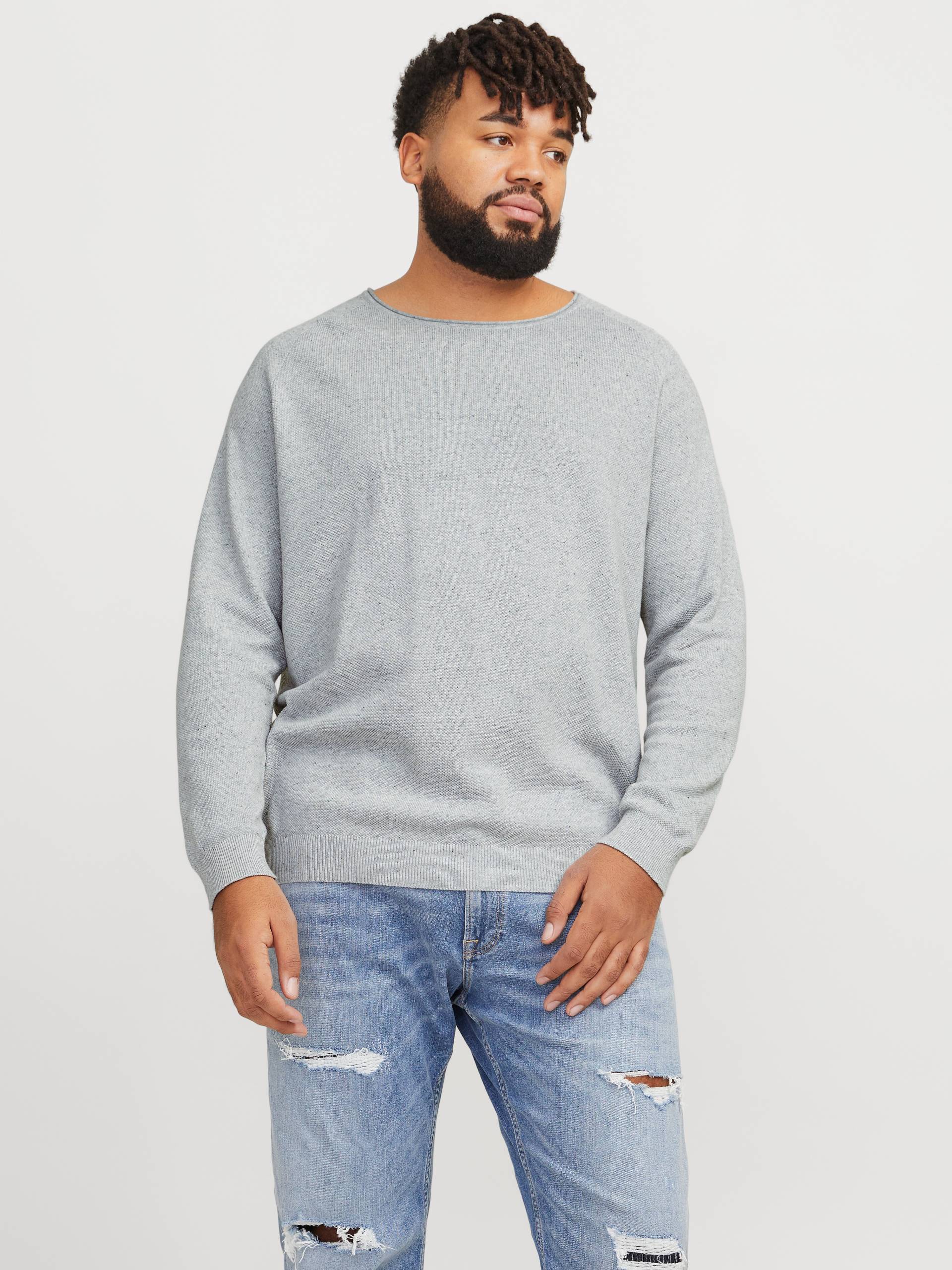 Jack & Jones PlusSize Rundhalspullover »JJEHILL KNIT CREW NECK NOOS PLS«, mit Rundhalsausschnitt von Jack & Jones PlusSize