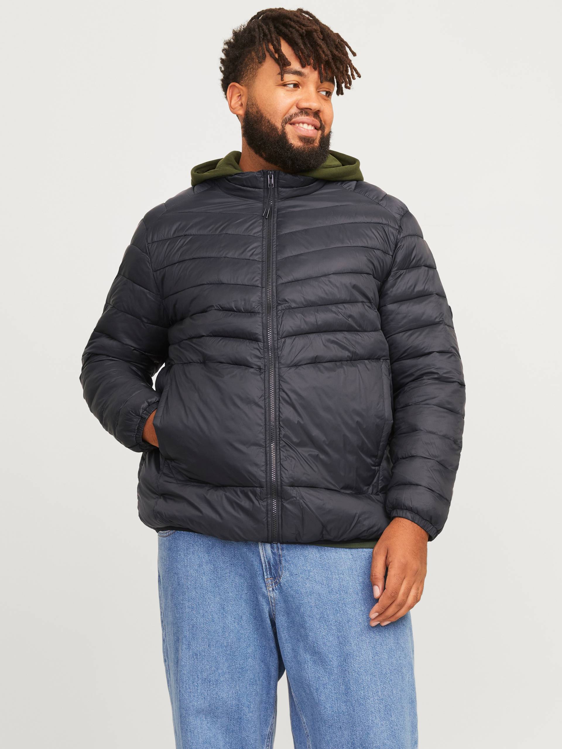 Jack & Jones PlusSize Steppjacke »JJESPRINT PUFFER COLLAR NOOS PLS« von Jack & Jones PlusSize