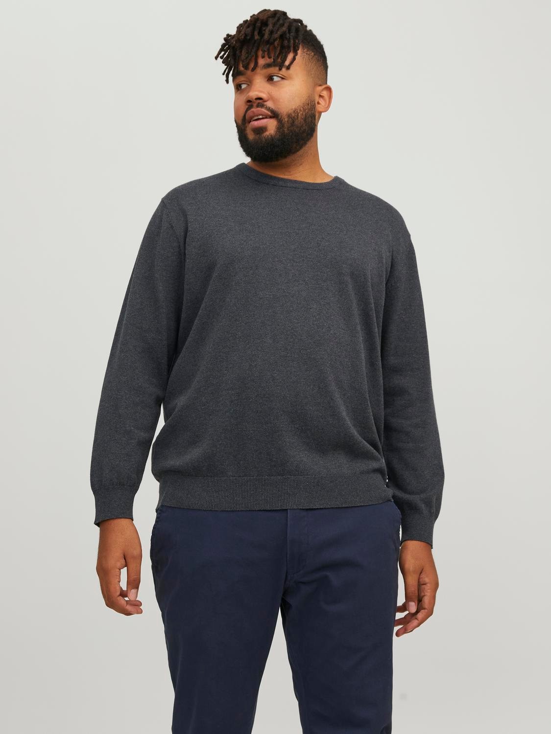 Jack & Jones PlusSize Strickpullover »JJEBASIC KNIT CREW NECK NOOS PLS« von Jack & Jones PlusSize