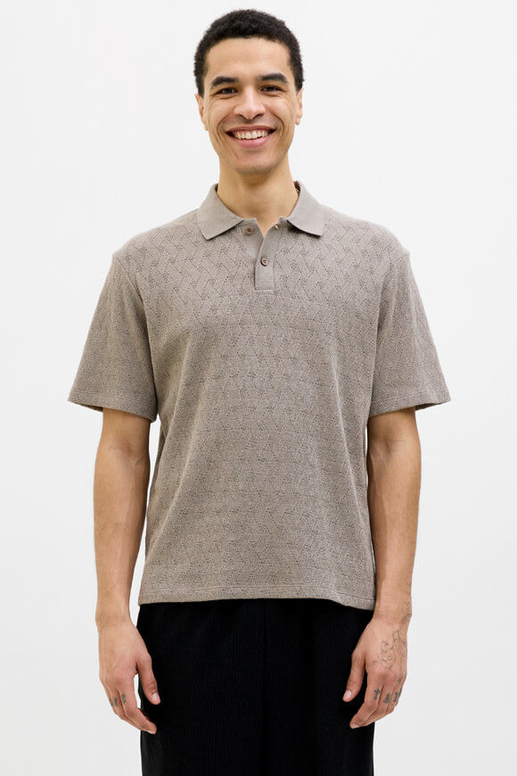 Jack & Jones Premium JPRBLATRENT Strick Poloshirt | Greige | Herren | S Jack & Jones Premium JPRBLATRENT Strick Poloshirt | Greige | Herren | S von Jack & Jones Premium