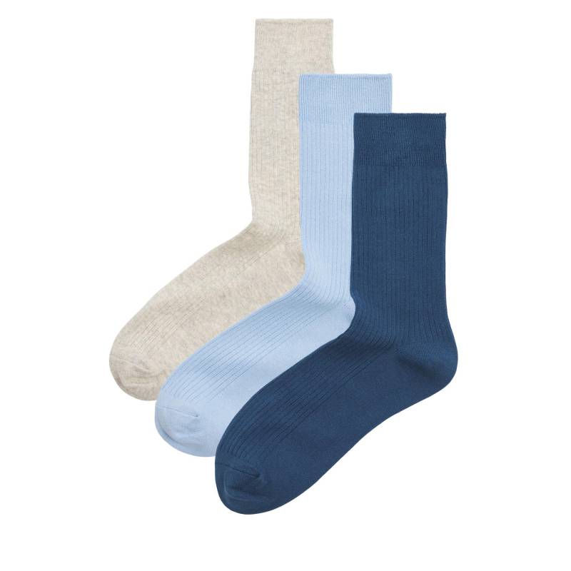 3er-Set hohe Herrensocken Jack&Jones Jac 12239155 Dunkelblau von Jack&Jones