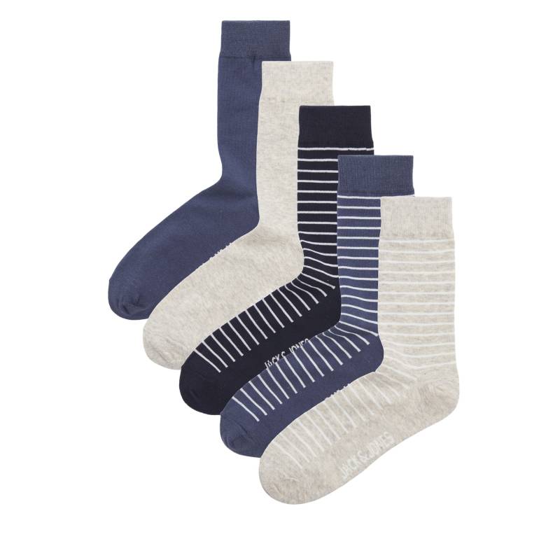 5er-Set hohe Herrensocken Jack&Jones Milo 12252620 Bunt von Jack&Jones