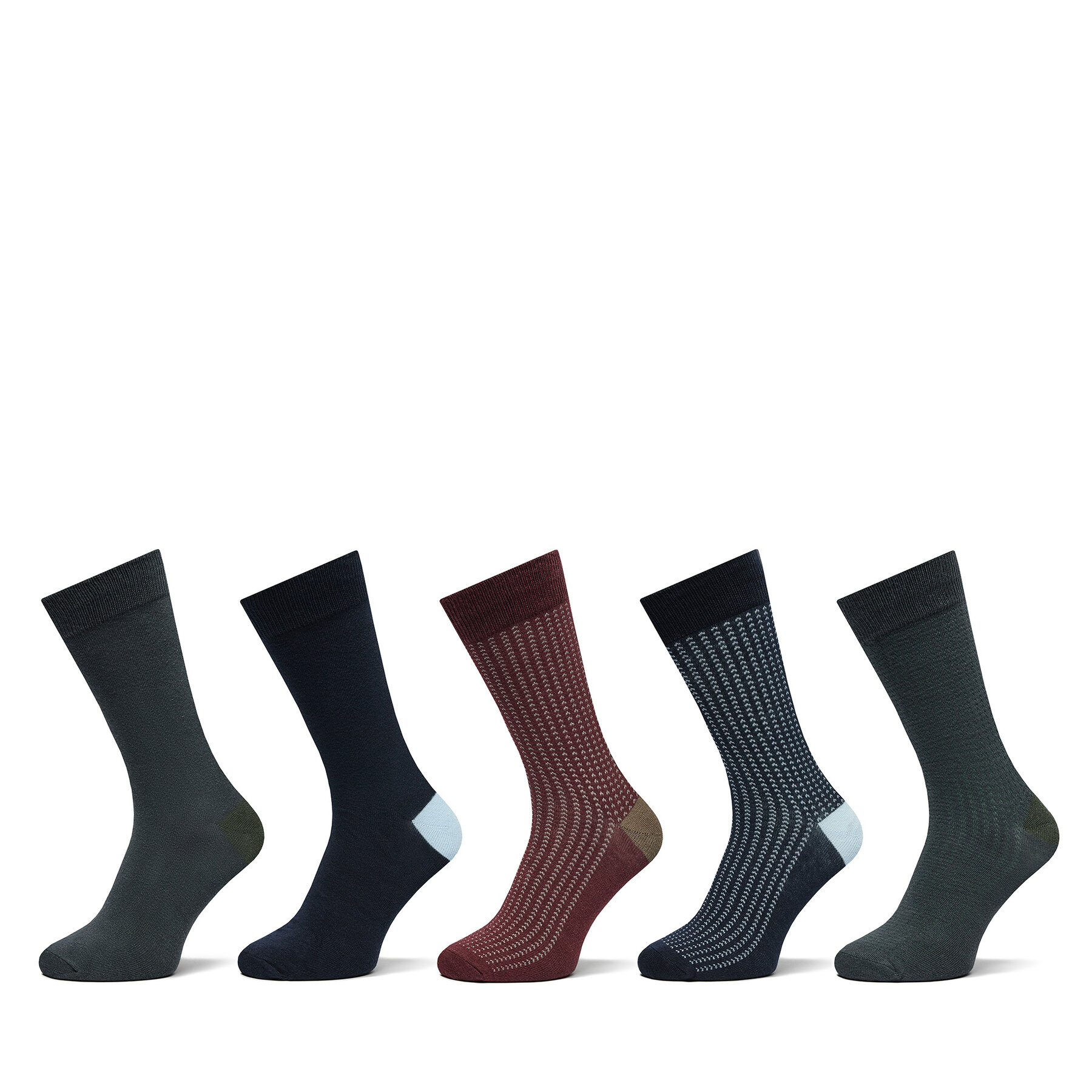 5er-Set hohe Herrensocken Jack&Jones Noah 12267013 Bunt von Jack&Jones