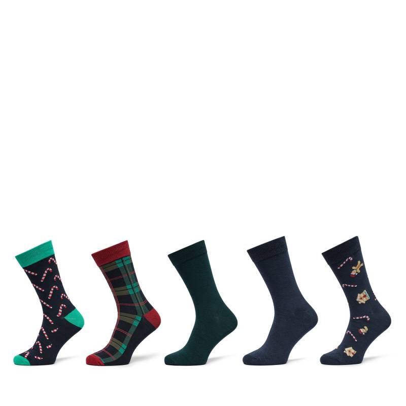 5er-Set hohe Herrensocken Jack&Jones Xmas 12266820 Bunt von Jack&Jones