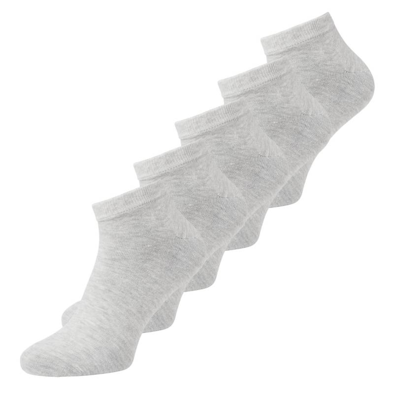 5er-Set niedrige Herrensocken Jack&Jones Dongo 12120278 Grau von Jack&Jones