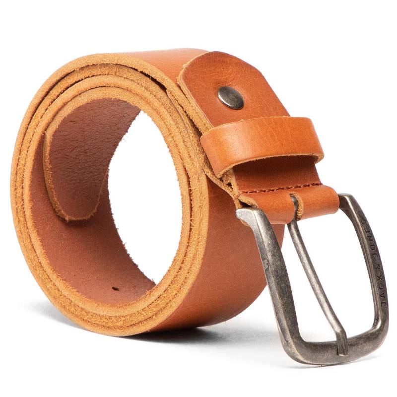 Herrengürtel Jack&Jones Jackpaul Leather Belt 12111286 Braun von Jack&Jones