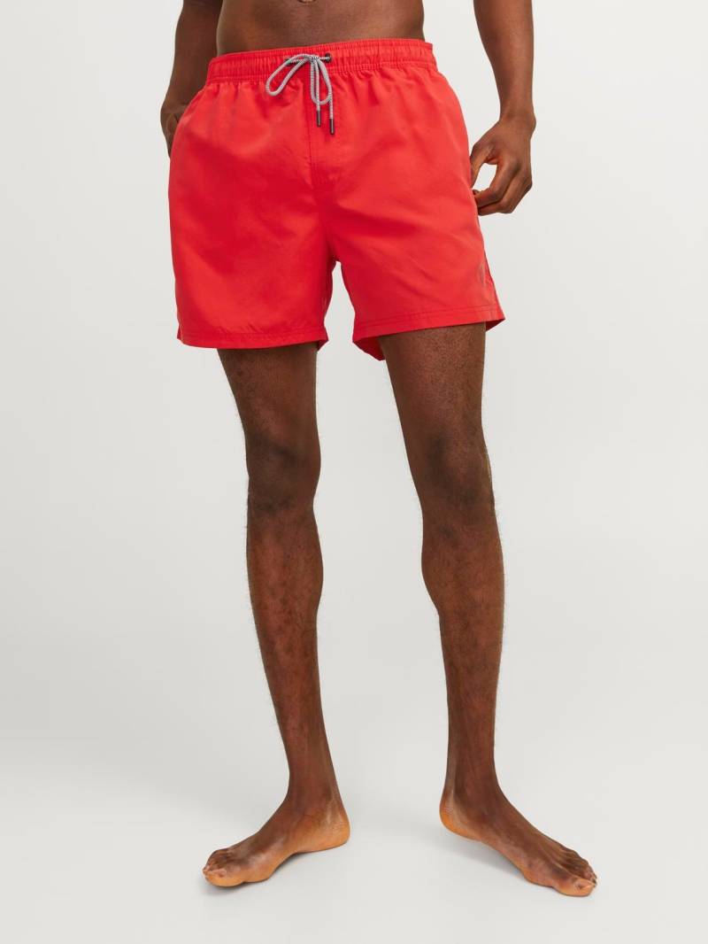 Jack & Jones Badeshorts »JPSTFIJI JJSWIM SOLID SN LY«, schmal geschnittene Schwimm-Shorts für den Strand aus recyceltem Garn von Jack & Jones