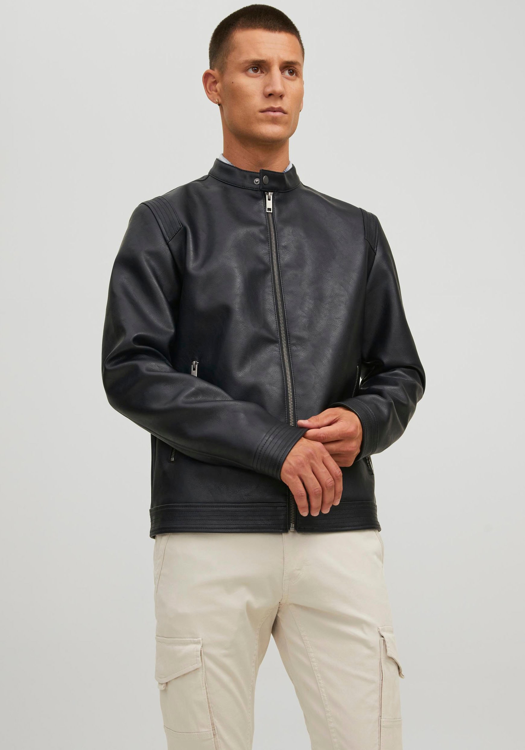 Jack & Jones Bikerjacke »JJEROCKY CLEAN JACKET NOOS« Jack & Jones Bikerjacke »JJEROCKY CLEAN JACKET NOOS« von Jack & Jones