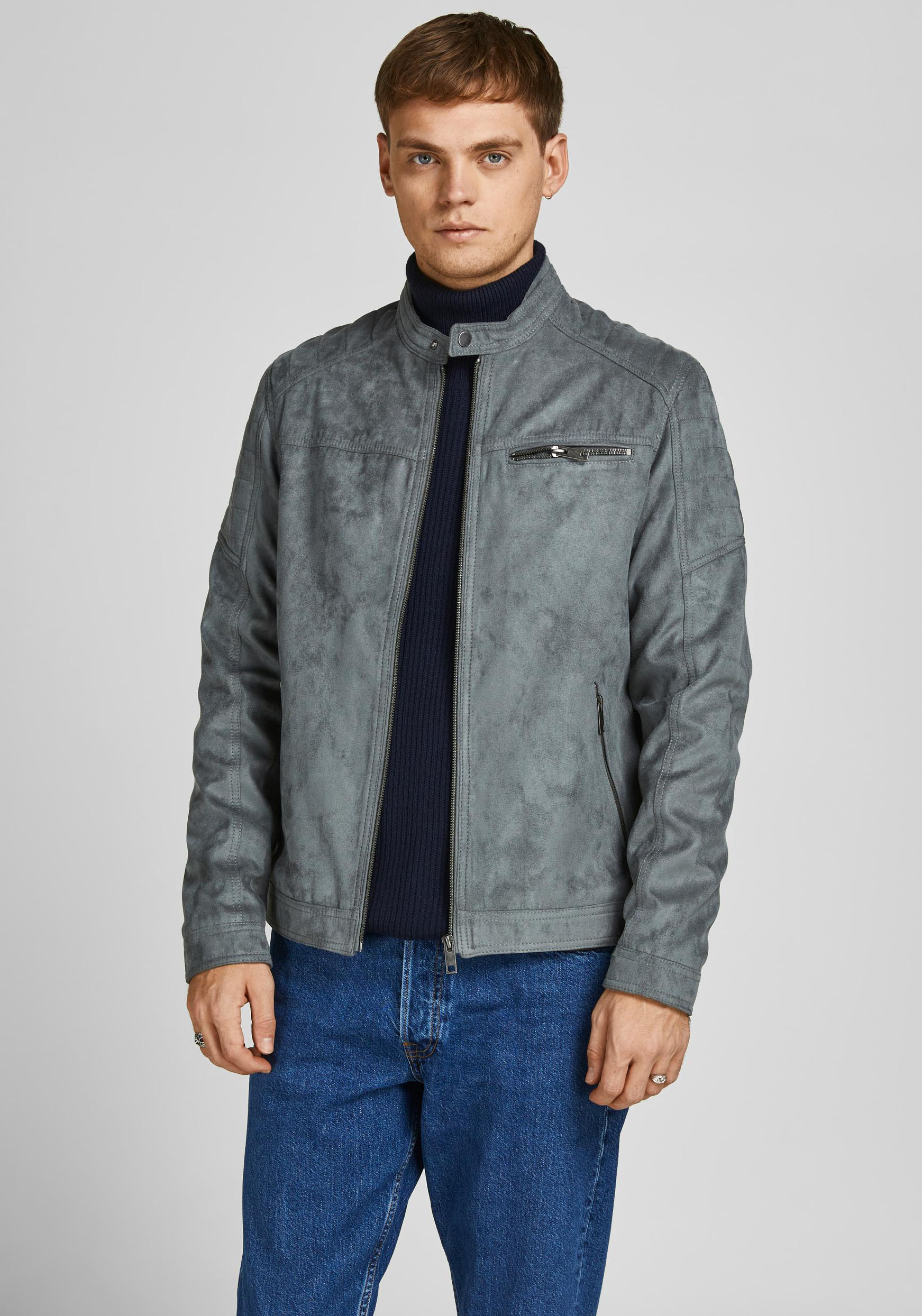 Jack & Jones Bikerjacke »ROCKY JACKET«, ohne Kapuze Jack & Jones Bikerjacke »ROCKY JACKET«, ohne Kapuze von Jack & Jones