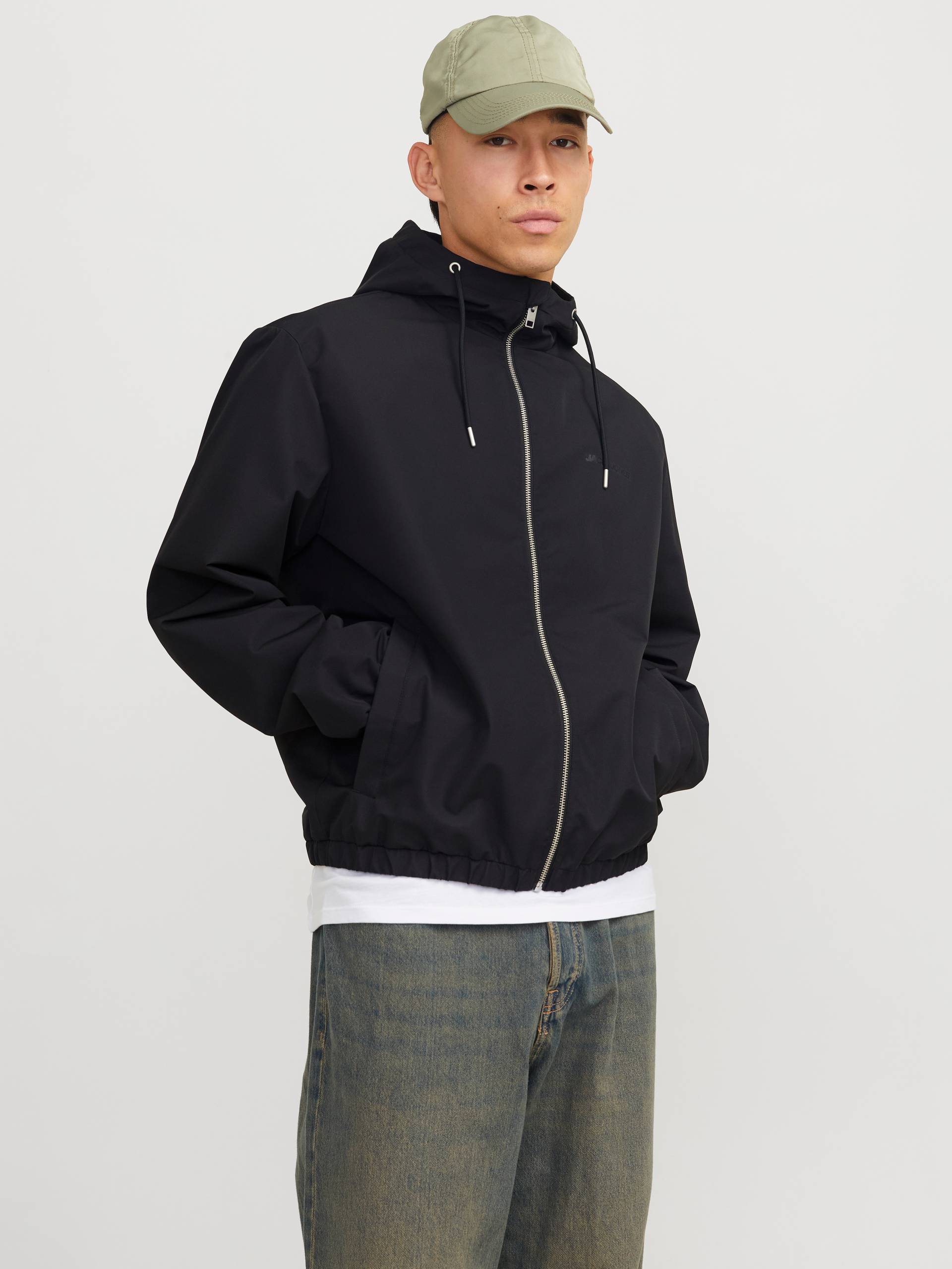 Jack & Jones Blouson »JJELEGACY LIGHT JACKET HOOD NOOS«, mit Kapuze, mit Logo Schriftzug von Jack & Jones