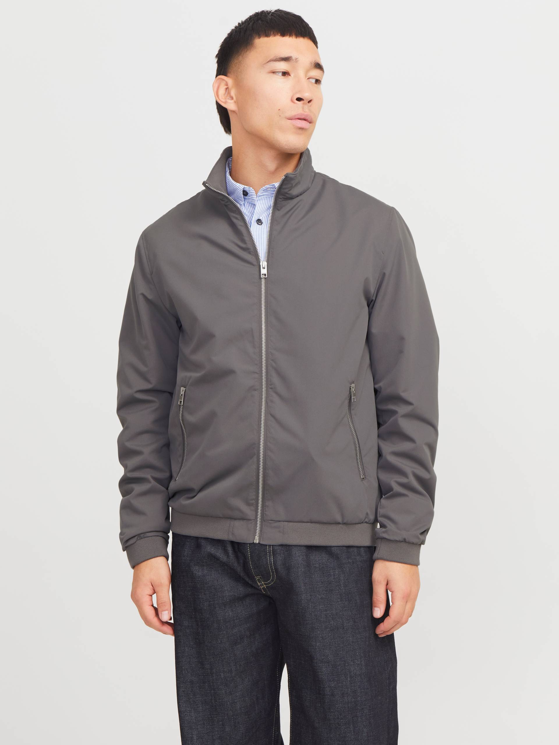 Jack & Jones Blouson »JJERUSH HARRINGTON BOMBER NOOS«, ohne Kapuze, mit Stehkragen von Jack & Jones