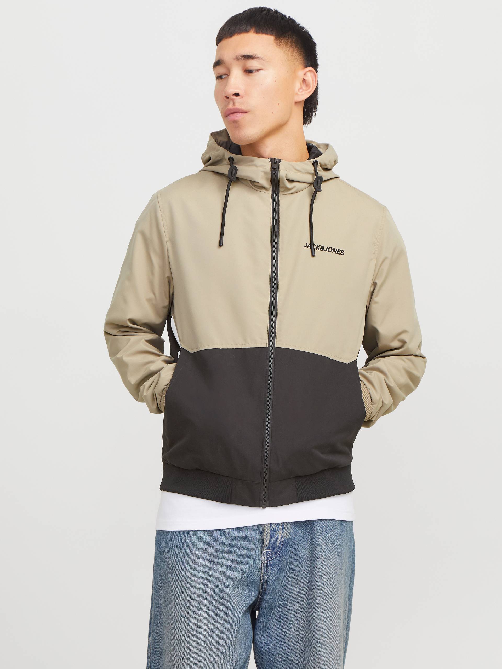 Jack & Jones Blouson »JJERUSH HOOD BOMBER NOOS«, mit Kapuze, mit Logo Schriftzug von Jack & Jones