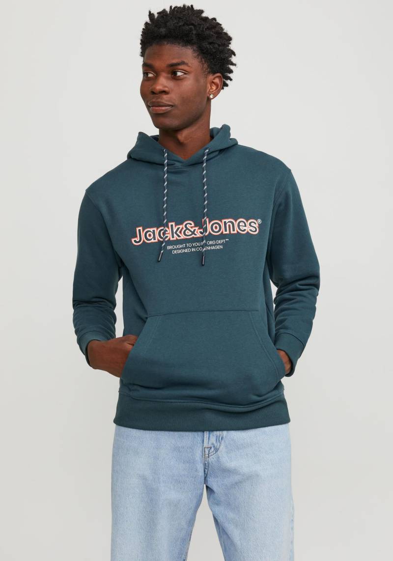 Jack & Jones Hoodie »JORLAKEWOOD SWEAT HOOD BF«, mit coolem Print von Jack & Jones