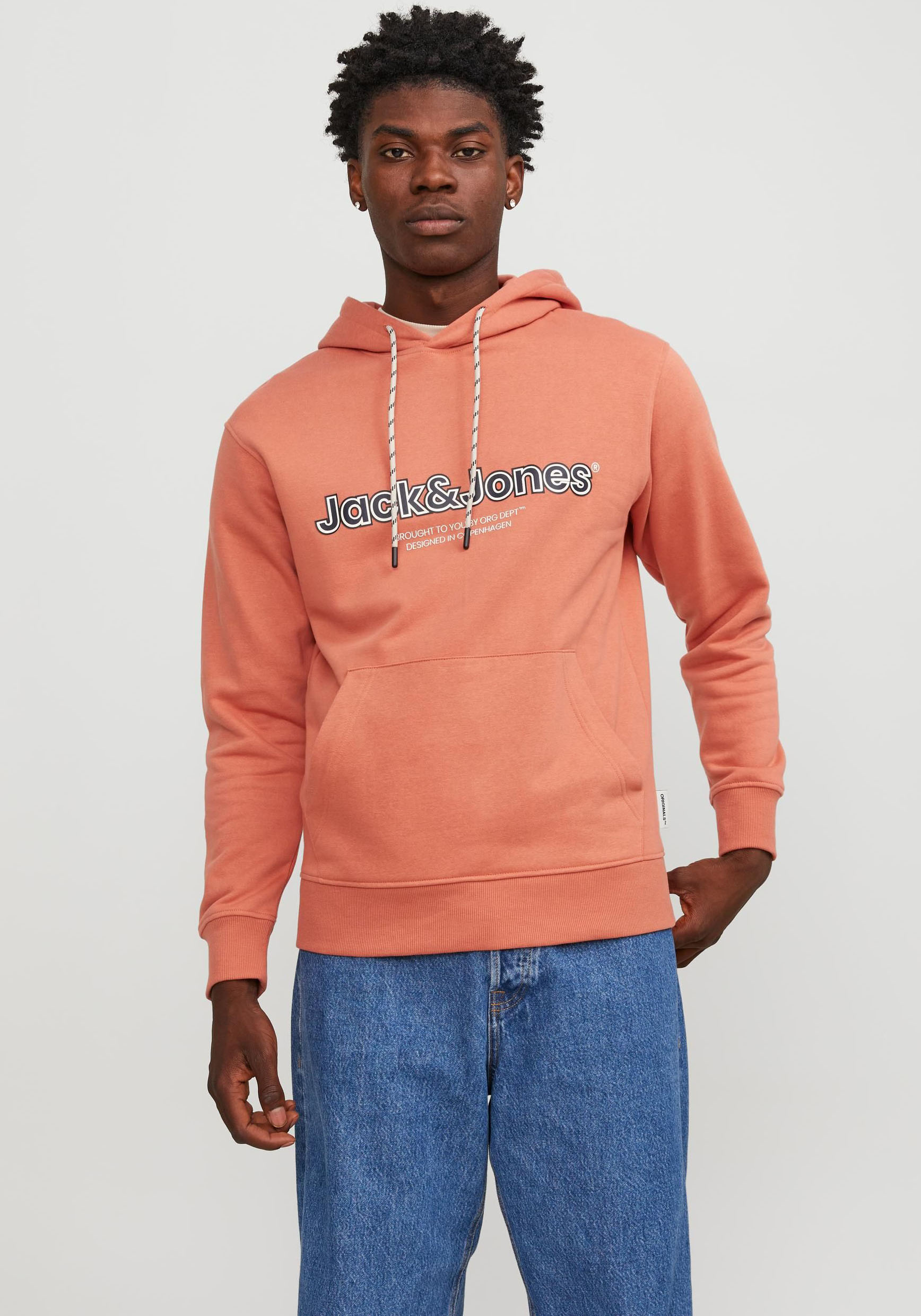 Jack & Jones Hoodie »JORLAKEWOOD SWEAT HOOD BF«, mit coolem Print von Jack & Jones