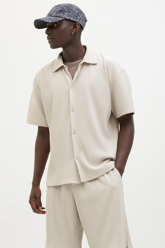 Jack & Jones JCOINTERLUDE Oversize Plissee Hemd | Moonbeam | Herren | XS Jack & Jones JCOINTERLUDE Oversize Plissee Hemd | Moonbeam | Herren | XS von Jack & Jones