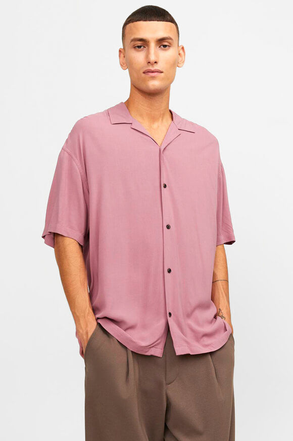 Jack & Jones Jeff Solid Resort Oversize Hemd | Mesa Rose | Herren  | L von Jack & Jones