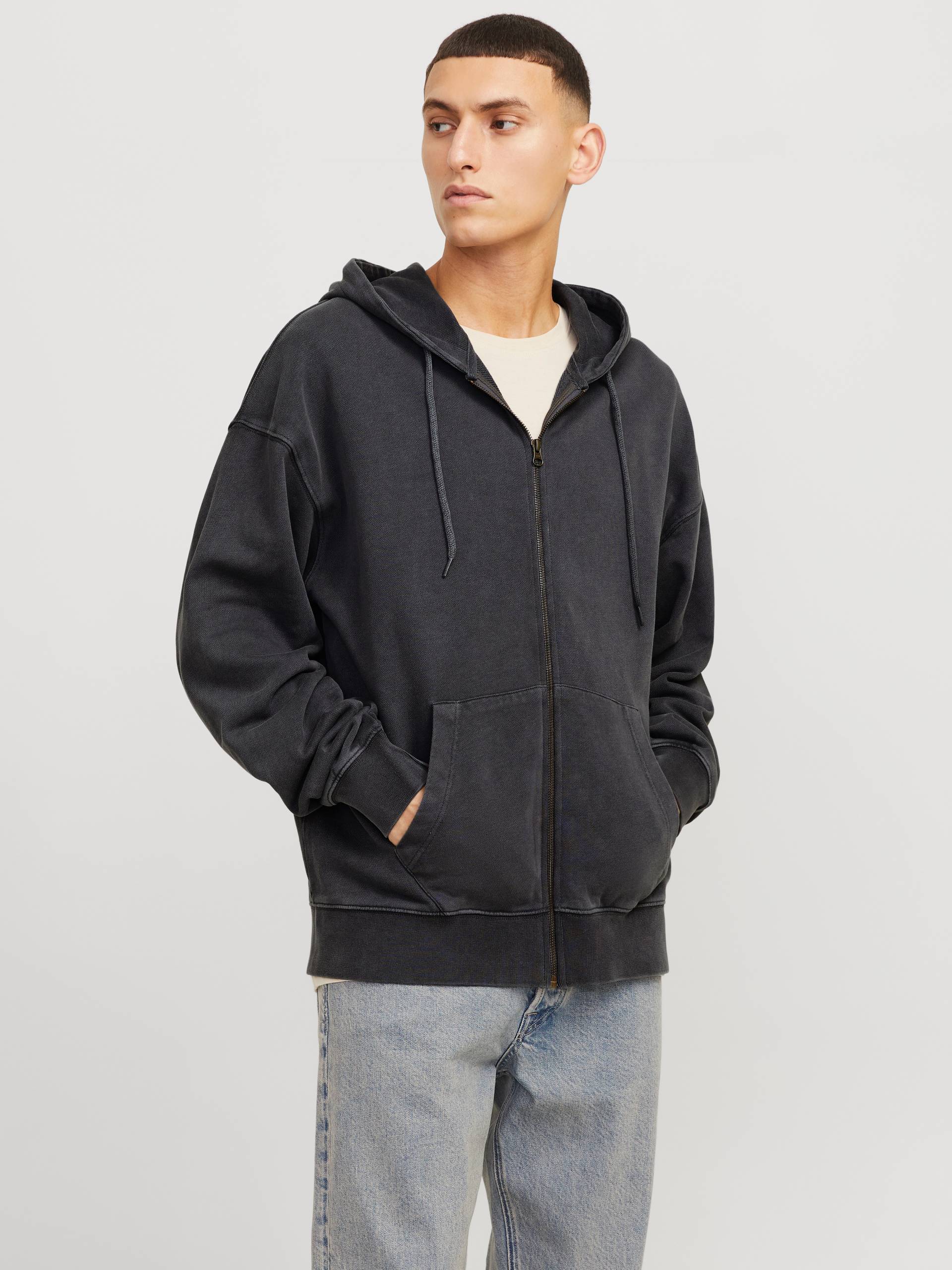 Jack & Jones Kapuzensweatjacke »JJECHARGE FADED SWEAT ZIP HOOD NOOS«, mit Kapuze von Jack & Jones