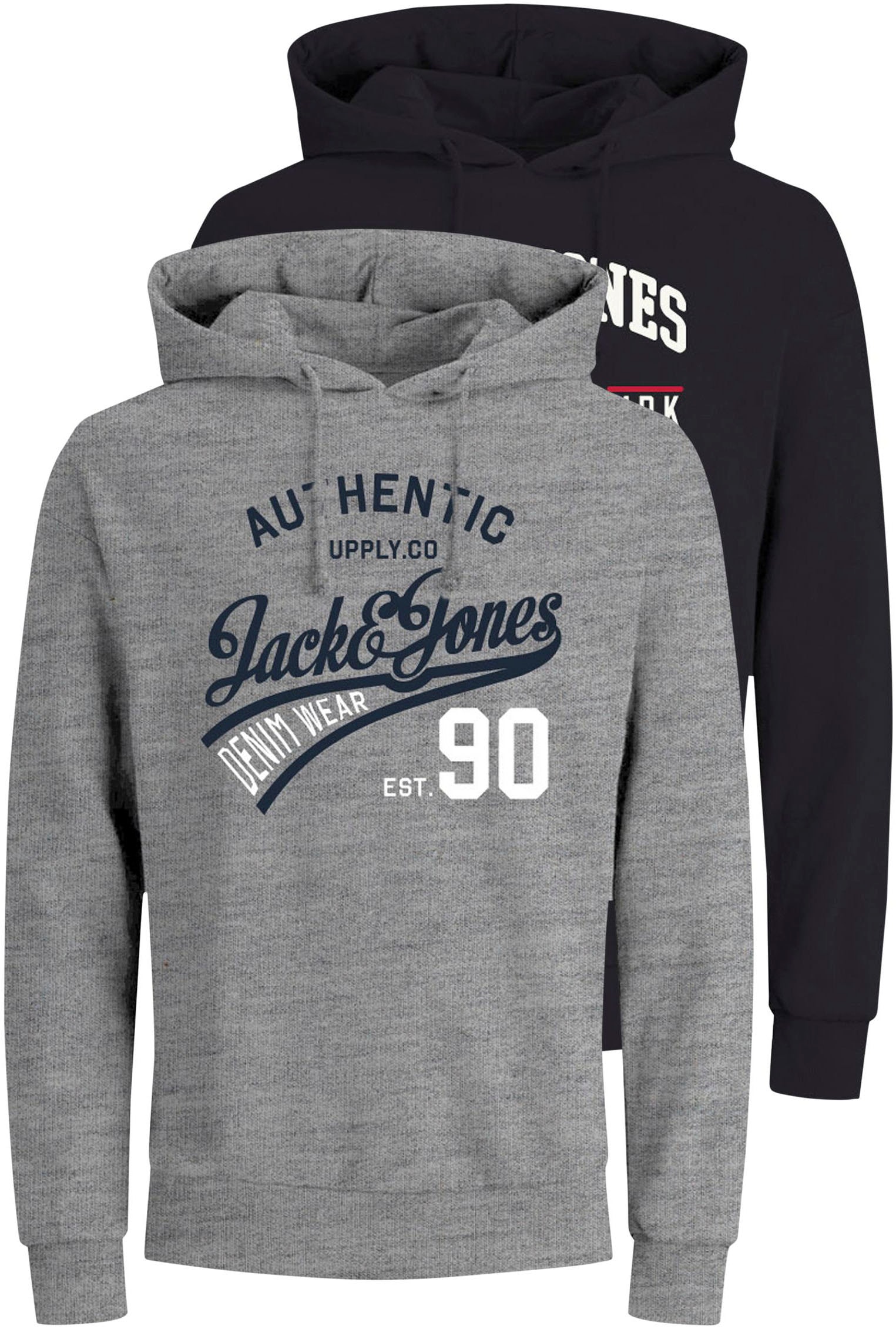 Jack & Jones Kapuzensweatshirt »ETHAN SWEAT HOOD 2PK« von Jack & Jones