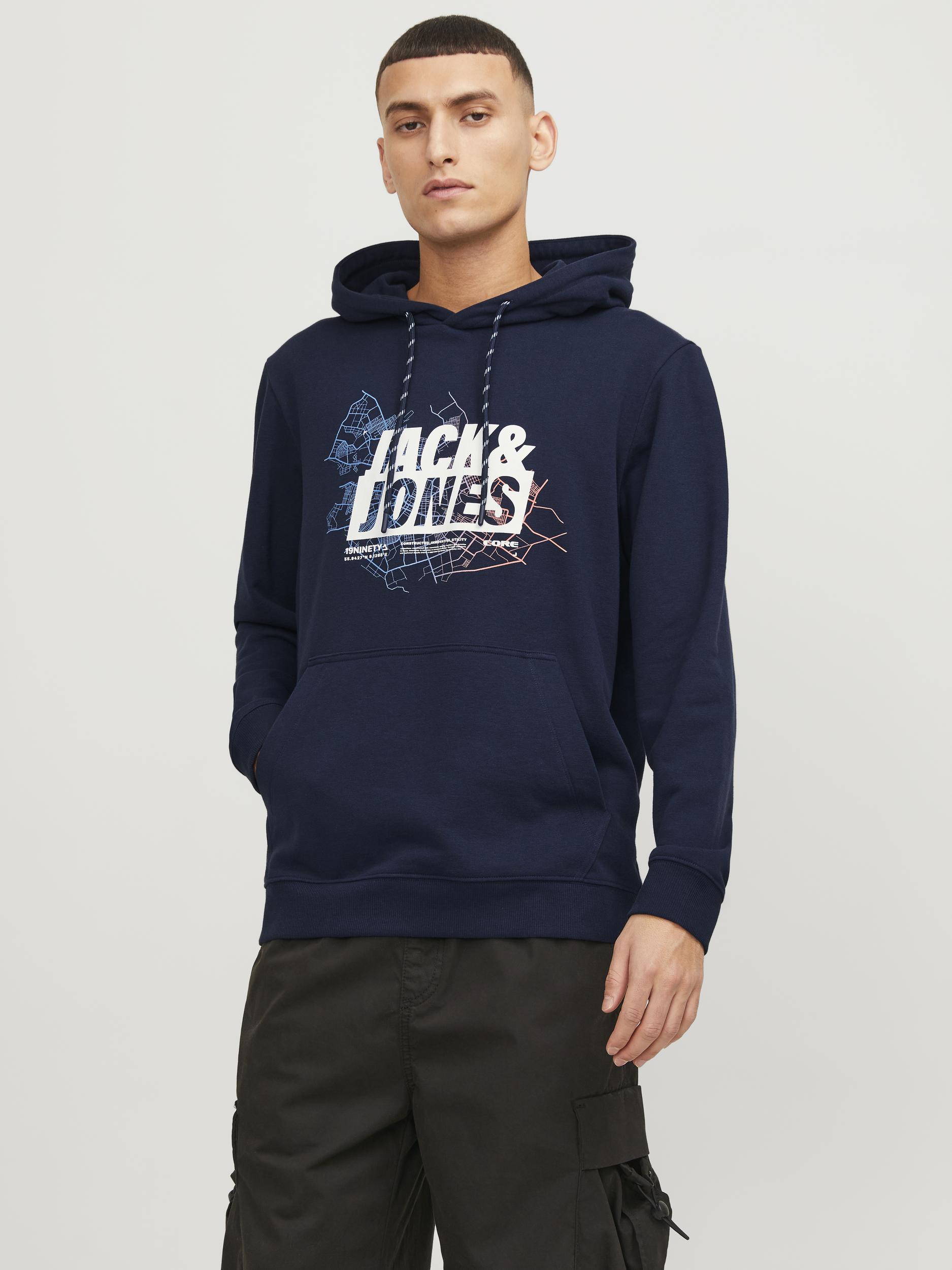 Jack & Jones Kapuzensweatshirt »JCOMAP LOGO SWEAT HOOD SN« von Jack & Jones