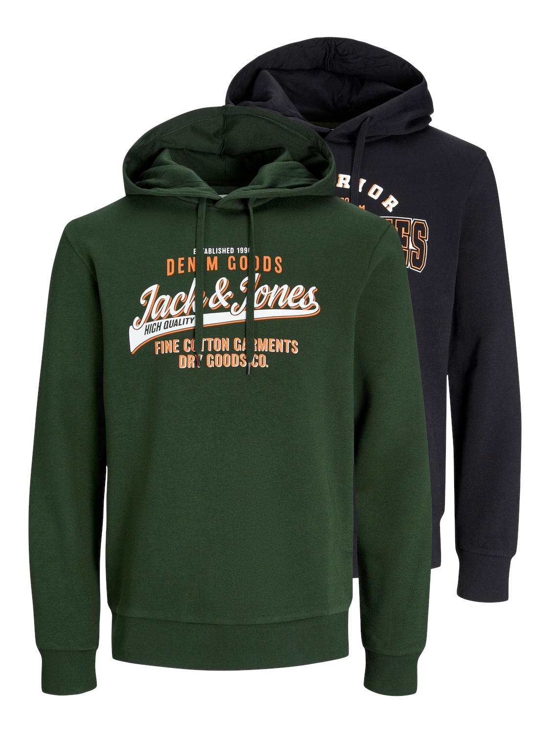 Jack & Jones Kapuzensweatshirt »JJELOGO SWEAT HOOD 2 COL 24/25 2PK MP« von Jack & Jones