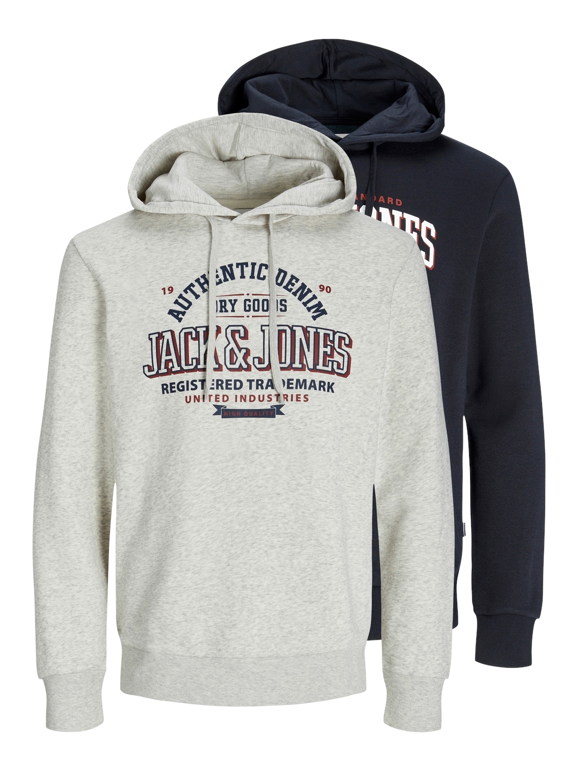 Jack & Jones Kapuzensweatshirt »JJELOGO SWEAT HOOD 2 COL 24/25 2PK MP« von Jack & Jones