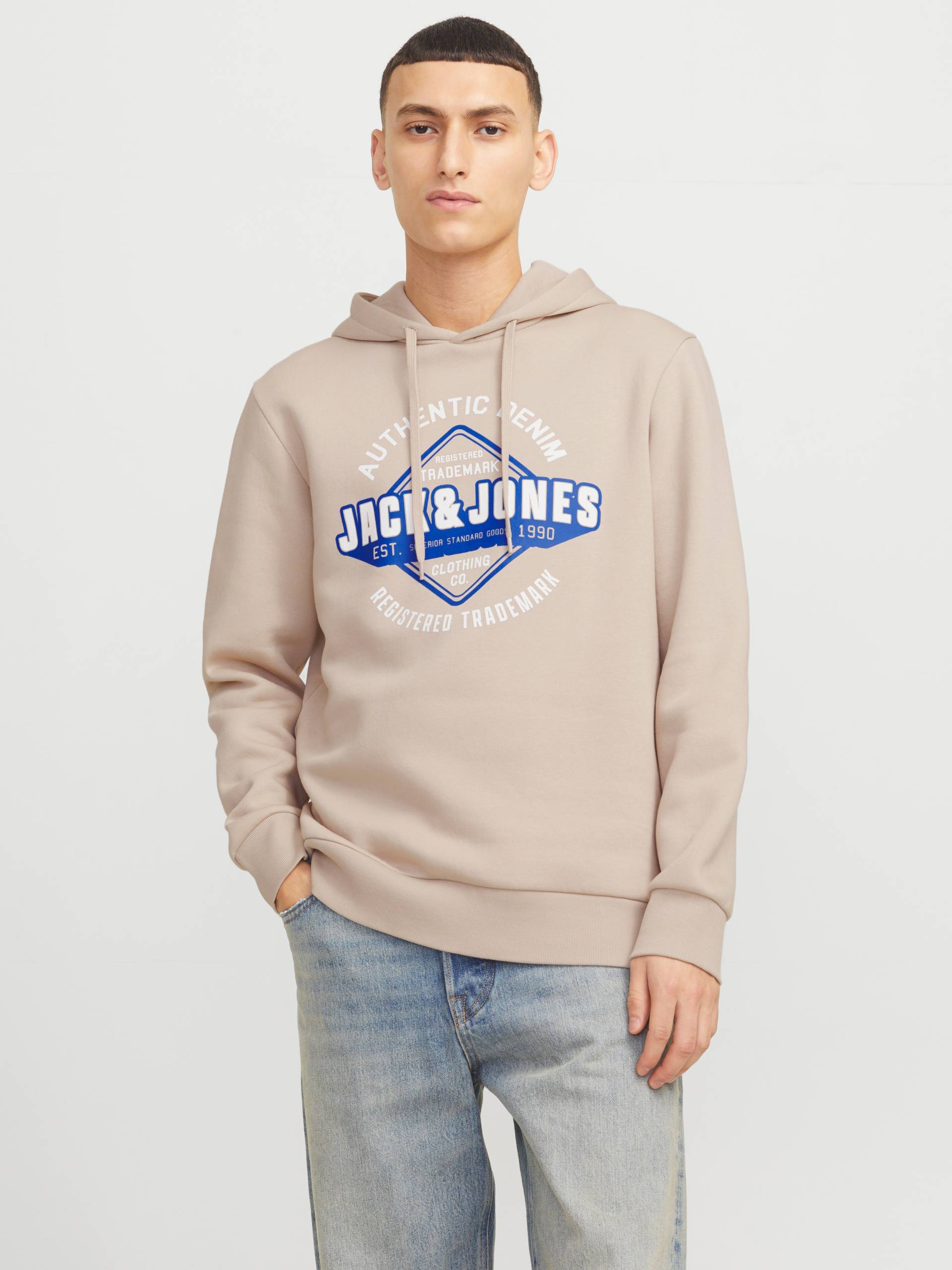 Jack & Jones Kapuzensweatshirt »JJELOGO SWEAT HOOD 2 COL 24/25 NOOS«, mit Logo Print von Jack & Jones
