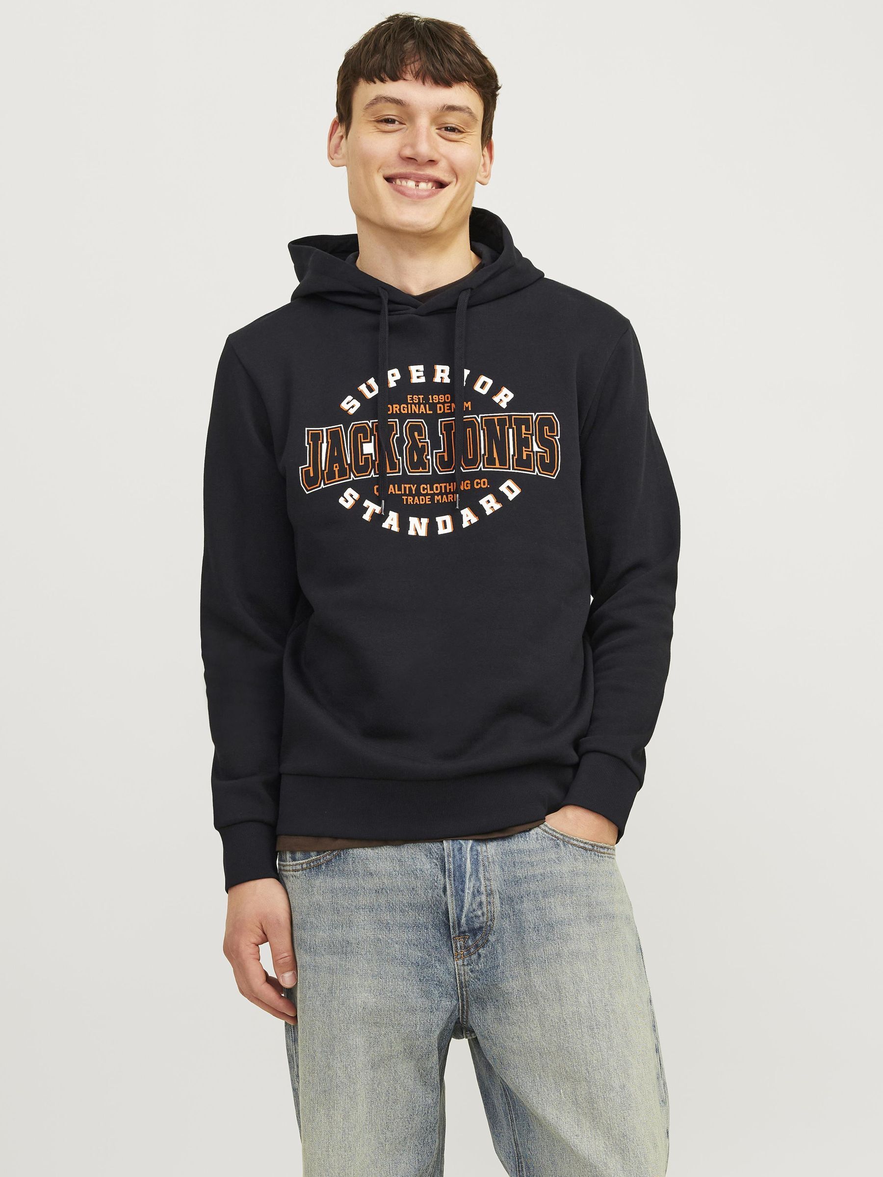 Jack & Jones Kapuzensweatshirt »JJELOGO SWEAT HOOD 2 COL 24/25 NOOS«, mit Logo Print von Jack & Jones