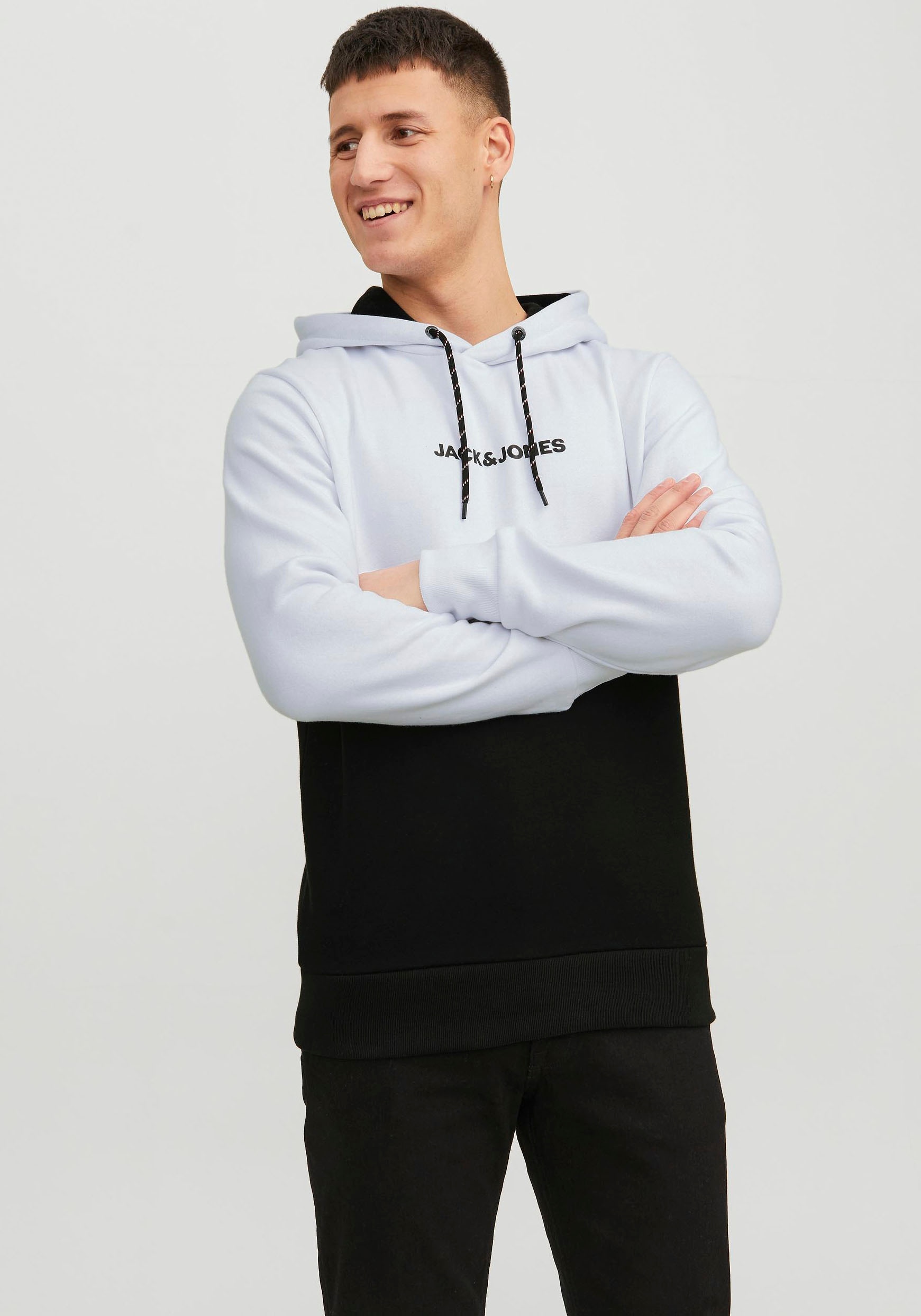 Jack & Jones Kapuzensweatshirt »JJEREID BLOCKING SWEAT HOOD NOOS« von Jack & Jones