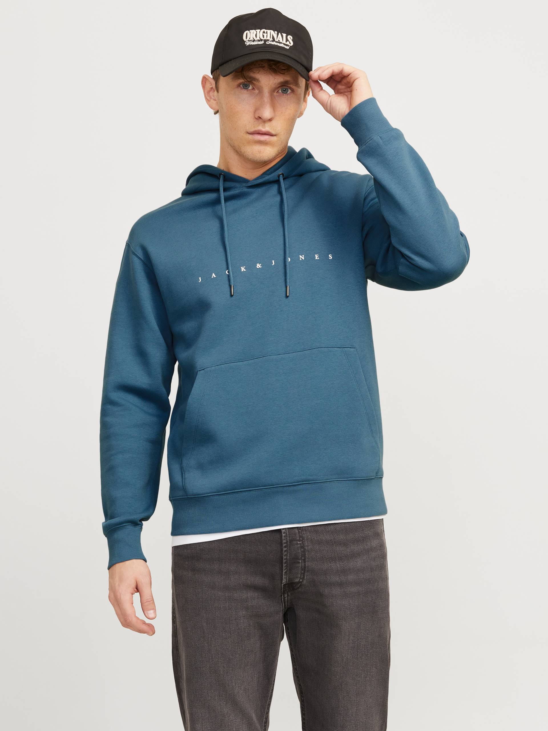 Jack & Jones Kapuzensweatshirt »JJESTAR JJ SWEAT HOOD NOOS«, mit Logo Print im 3D Look von Jack & Jones